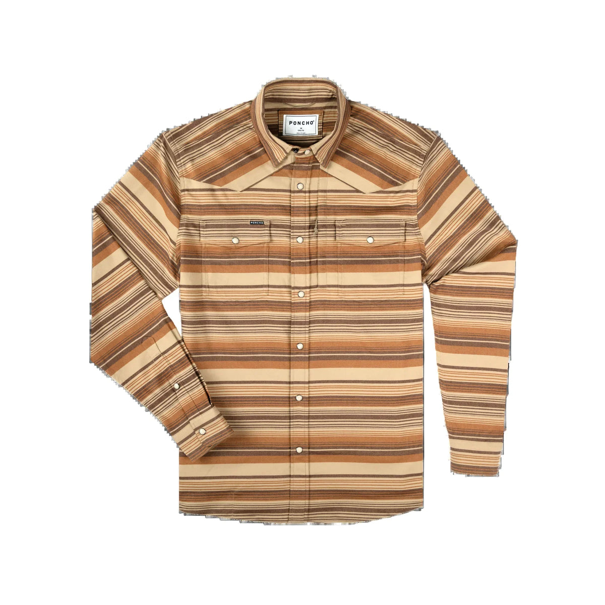 Men's Poncho "The Adobo" Long Sleeve Snap Up Shirt