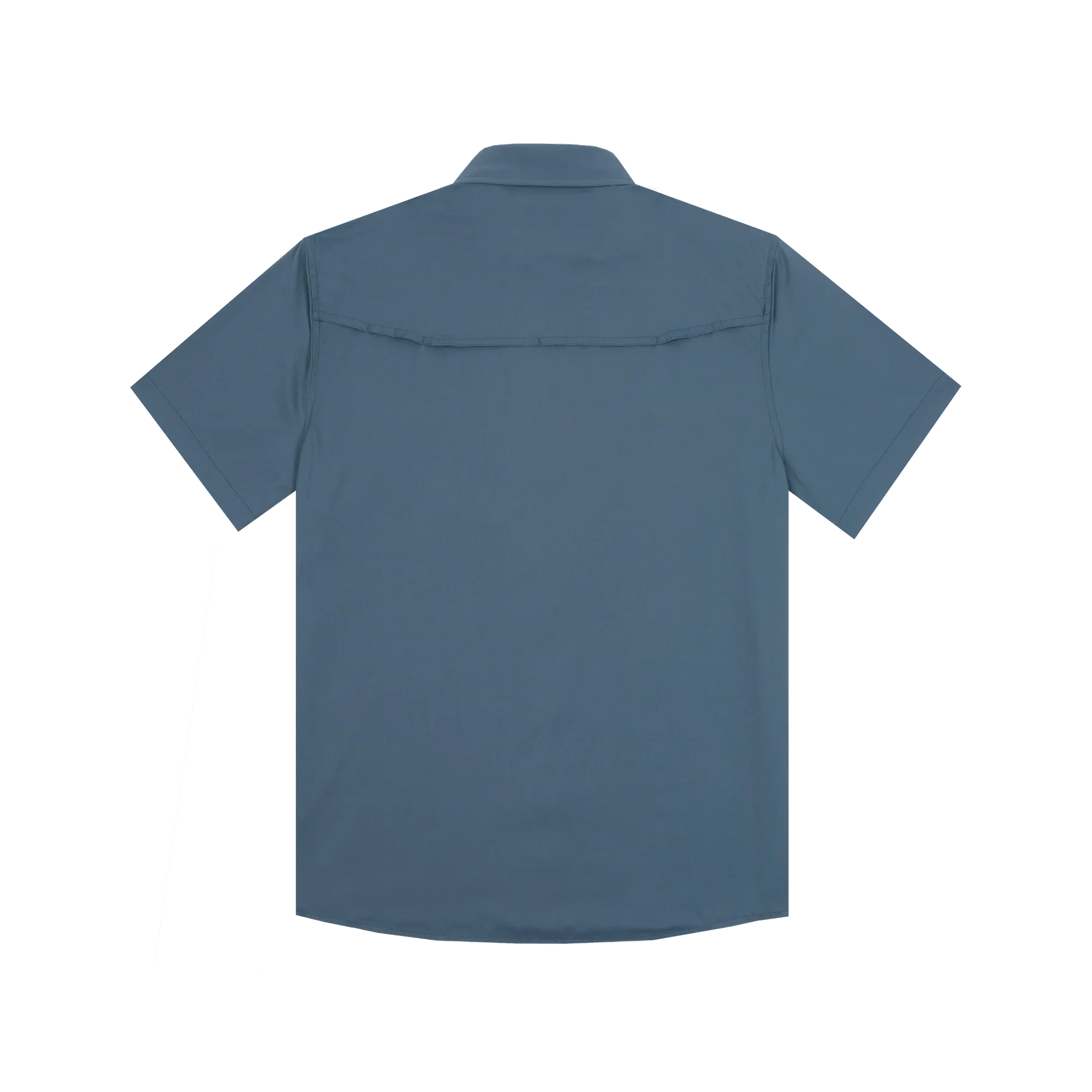 Men's Poncho "The Ahi" Dark Blue Button Up Shirt