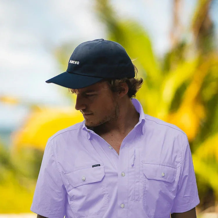 Men's Poncho "The Bon Temps" Short Sleeve Button Up Shirt