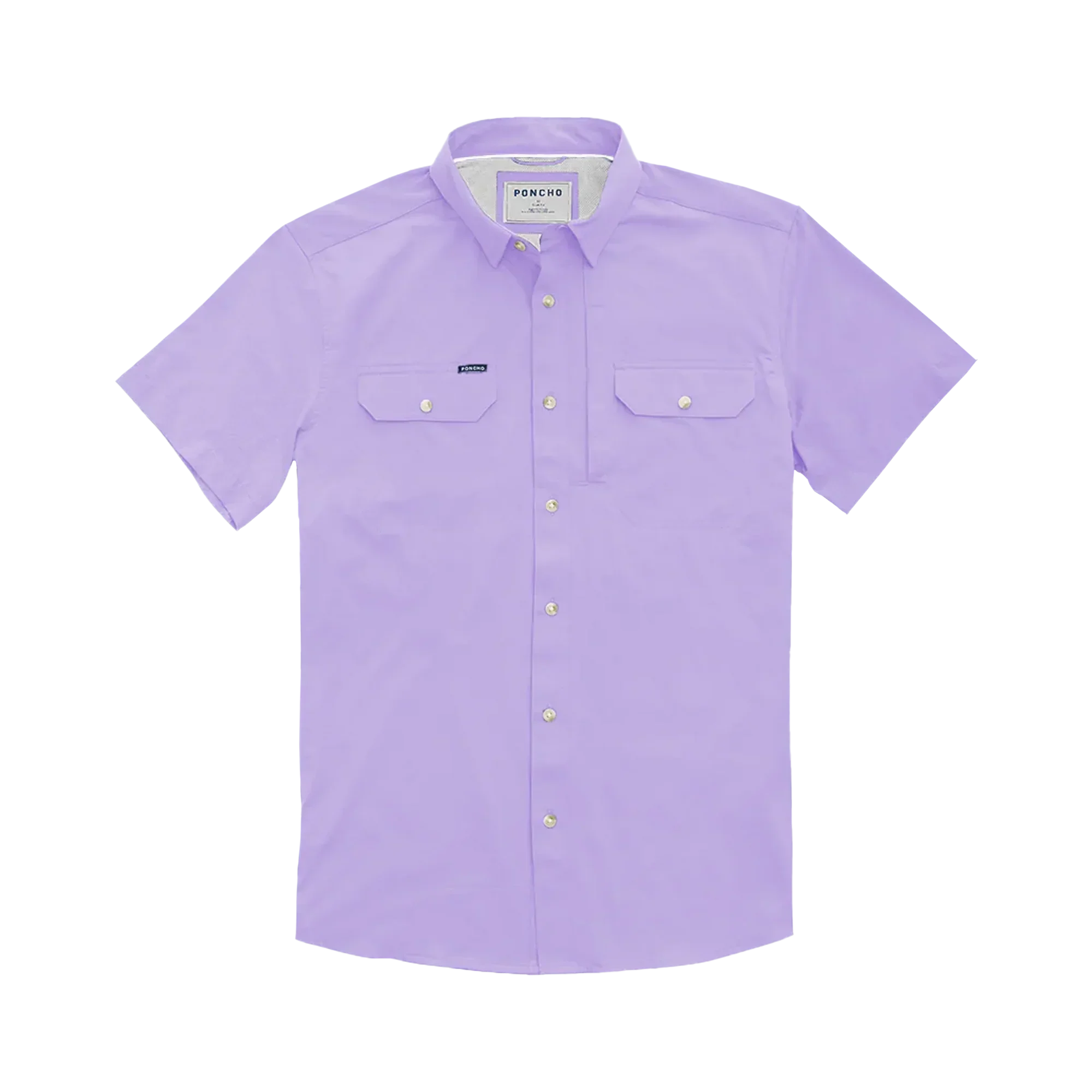 Men's Poncho "The Bon Temps" Short Sleeve Button Up Shirt