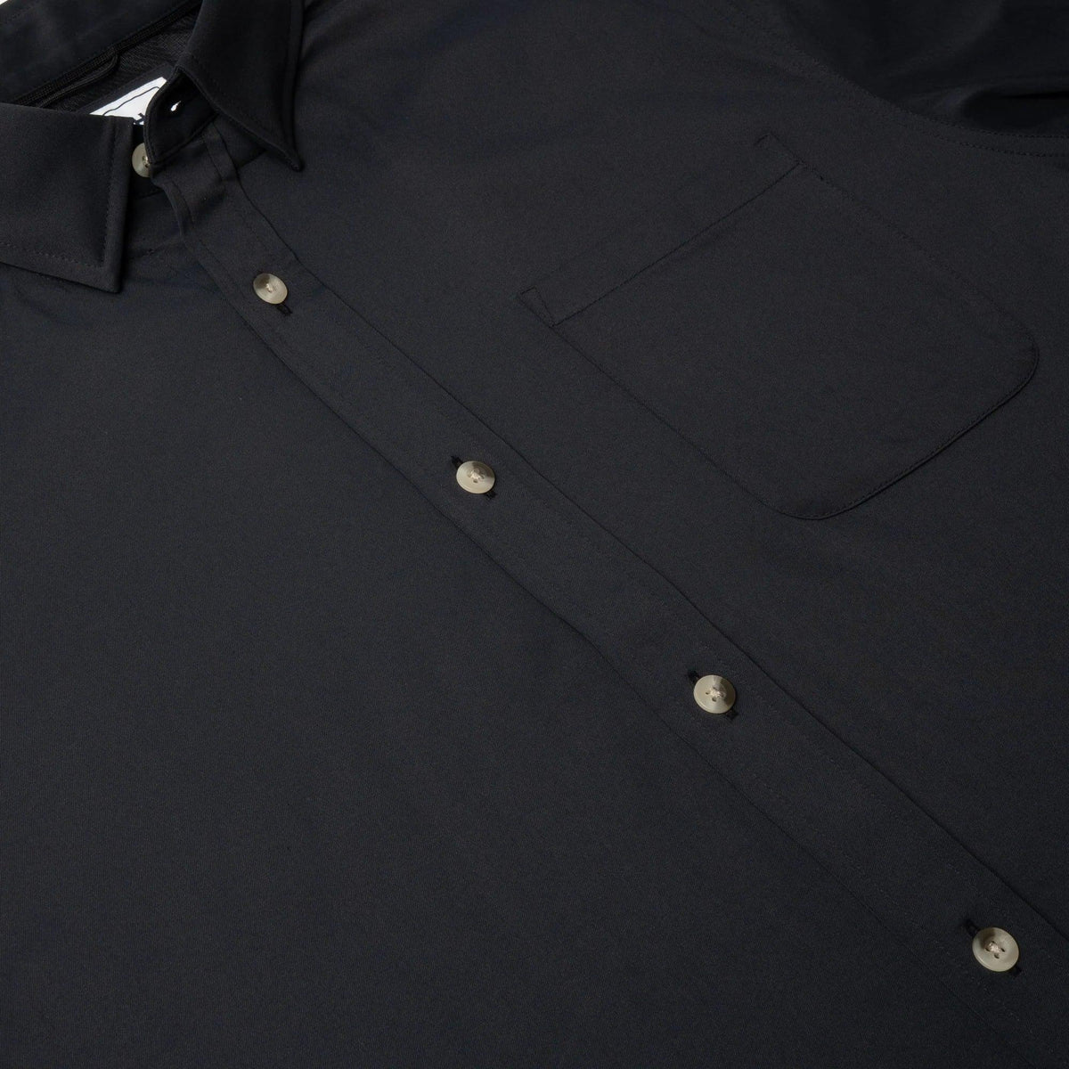 Men's Poncho "The Cast Iron" Black Long Sleeve Button Up Shirt