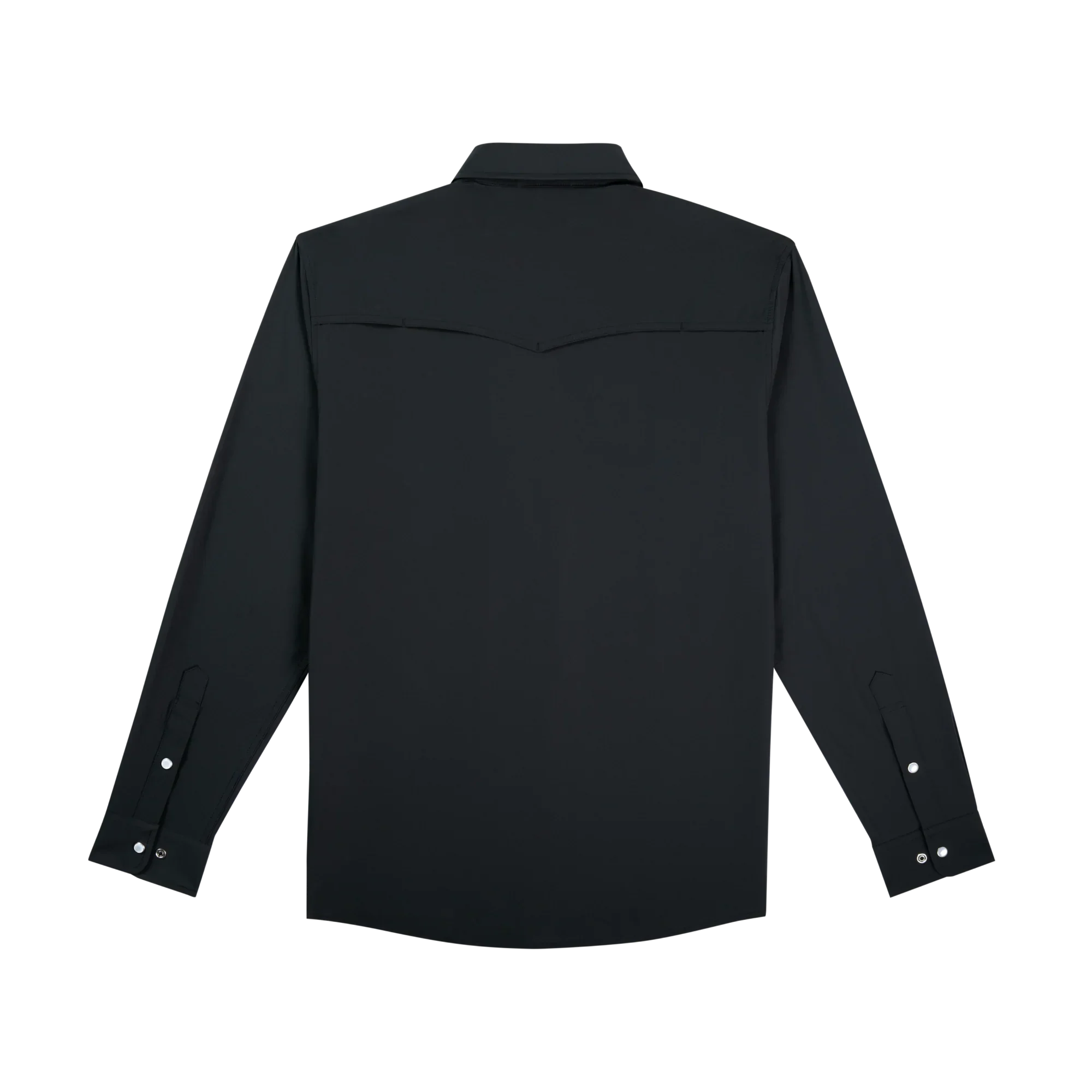 Men's Poncho The Charro Long Sleeve Black Snap Shirt