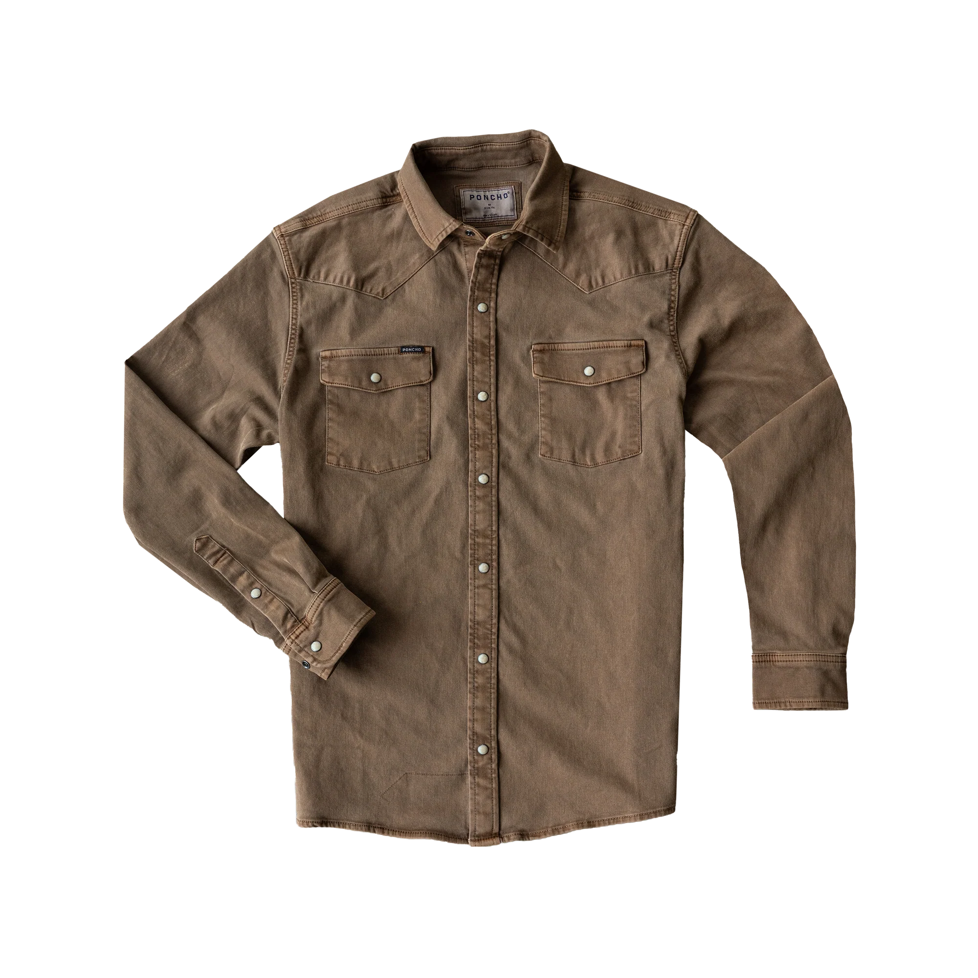 Men's Poncho "The Cotulla" Long Sleeve Snap Shirt
