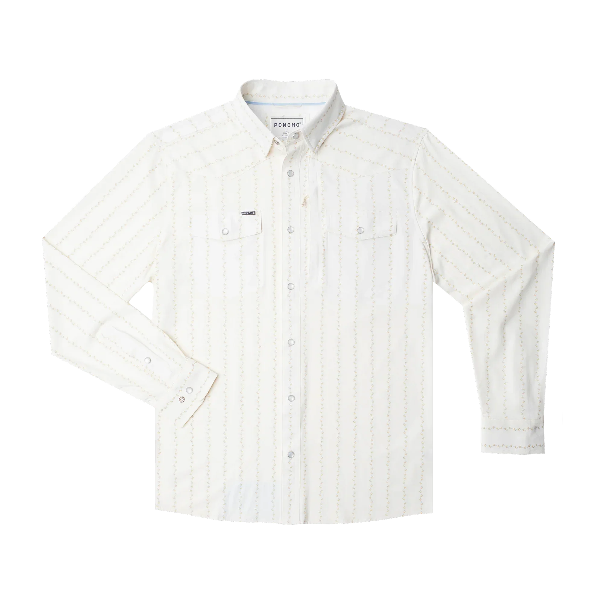 Men's Poncho The Crockett Long Sleeve Snap Shirt