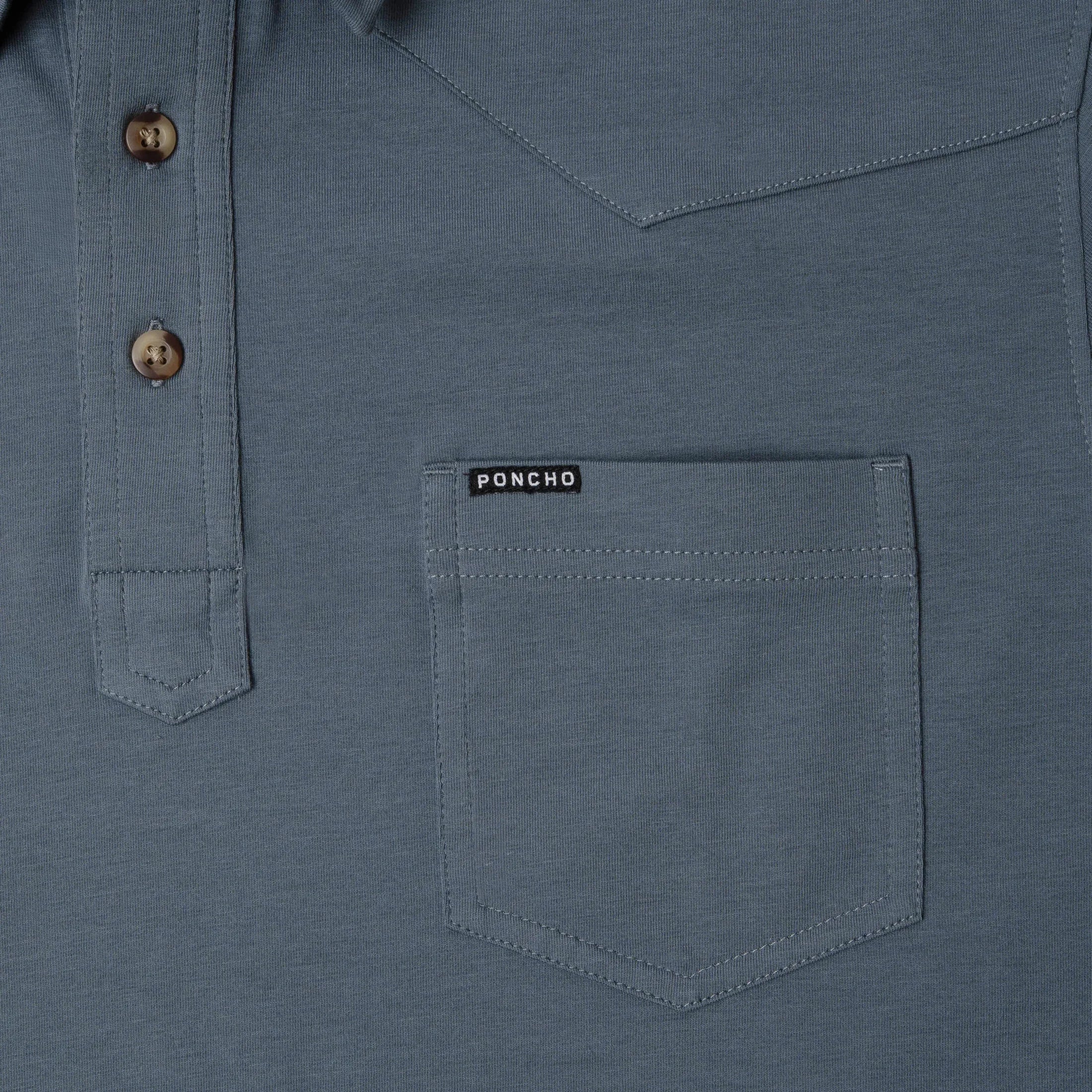 Men's Poncho "The Dinner Bell" Short Sleeve Polo