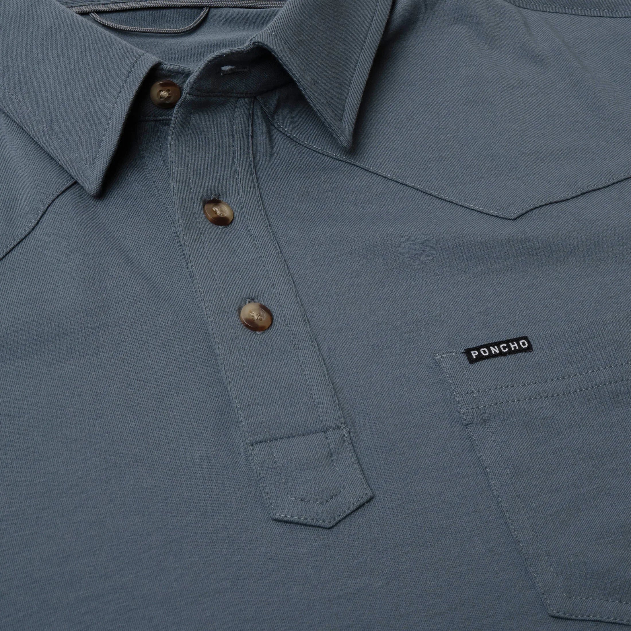 Men's Poncho "The Dinner Bell" Short Sleeve Polo
