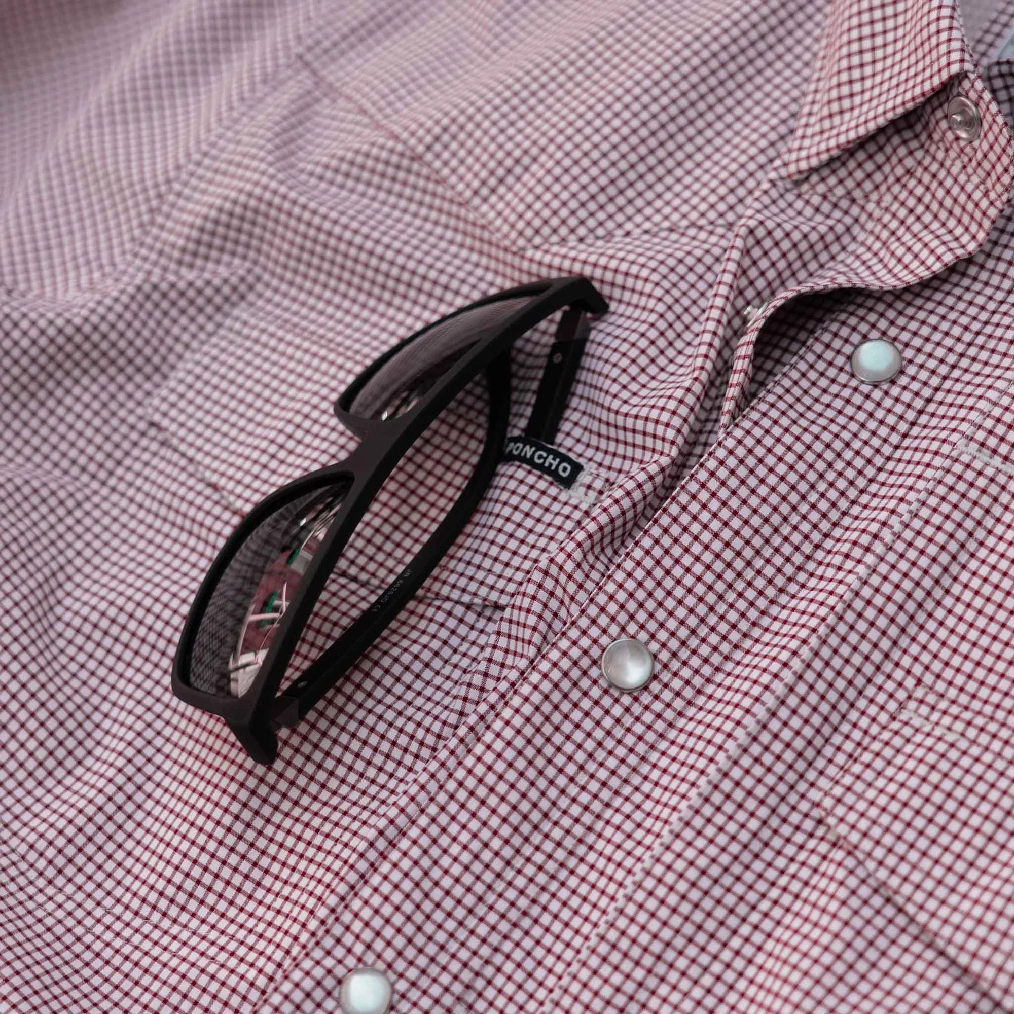 Men's Poncho "The Good Bull" Snap Up Shirt