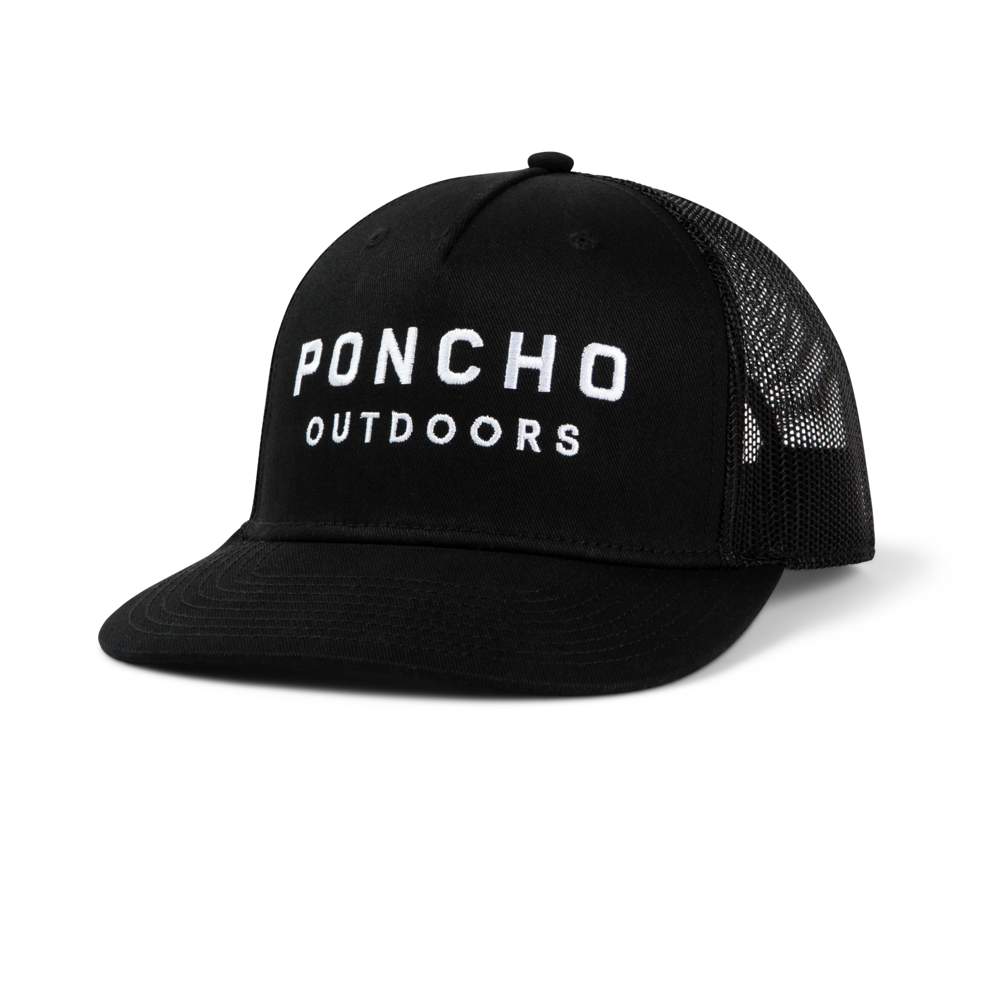 Men's Poncho "The Man in Black Hat"