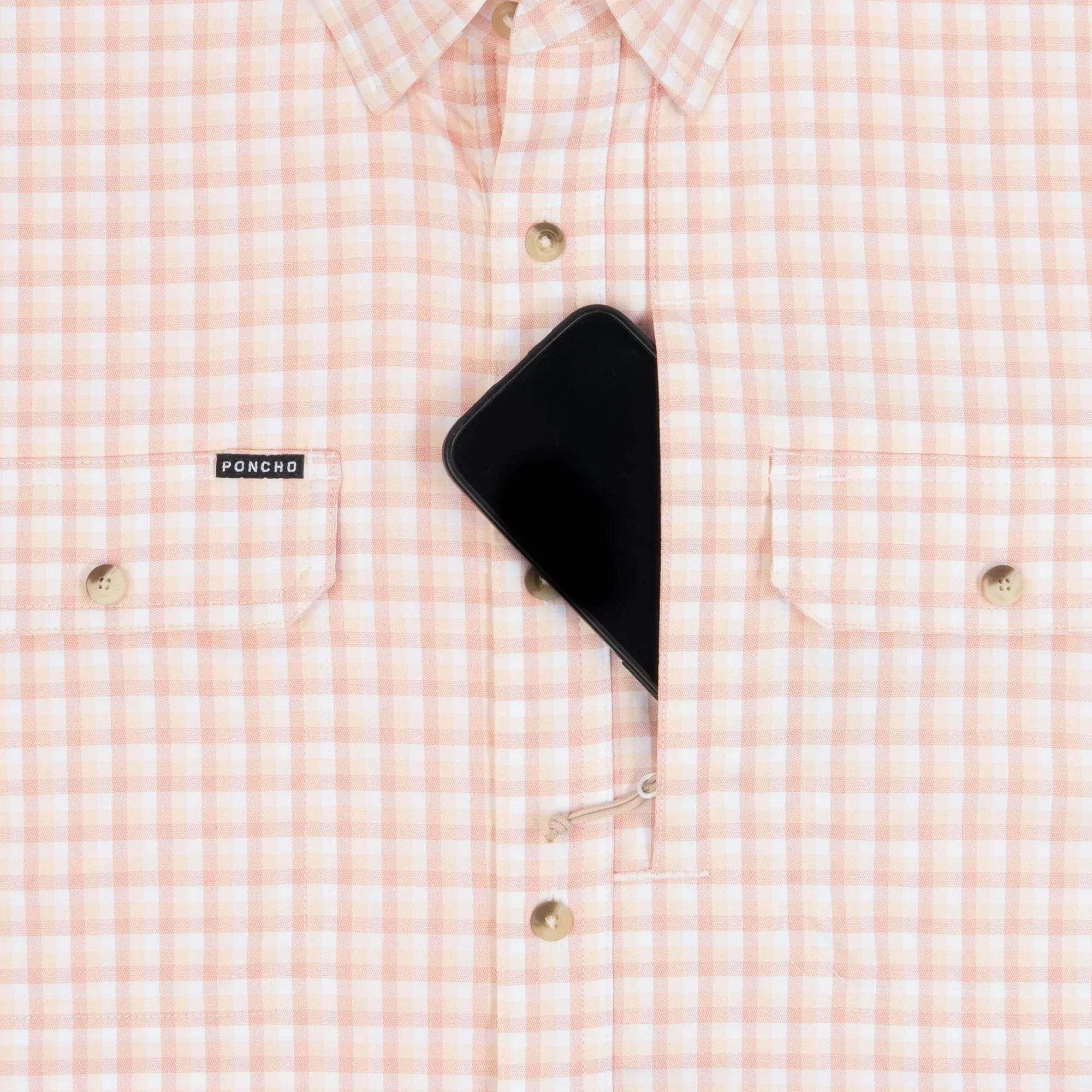 Men's Poncho "The Mud Bug" Short Sleeve Button Up Shirt