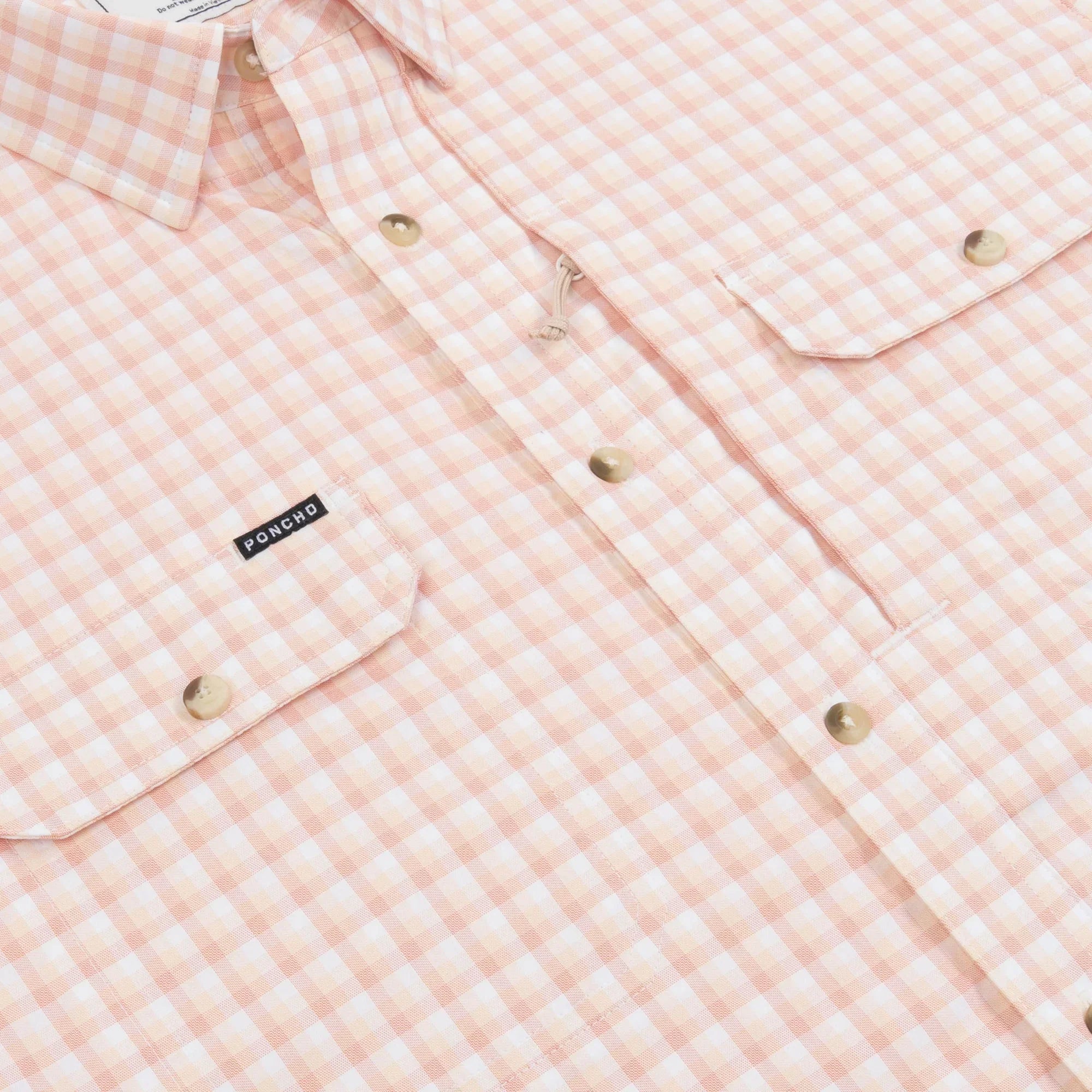 Men's Poncho "The Mud Bug" Short Sleeve Button Up Shirt