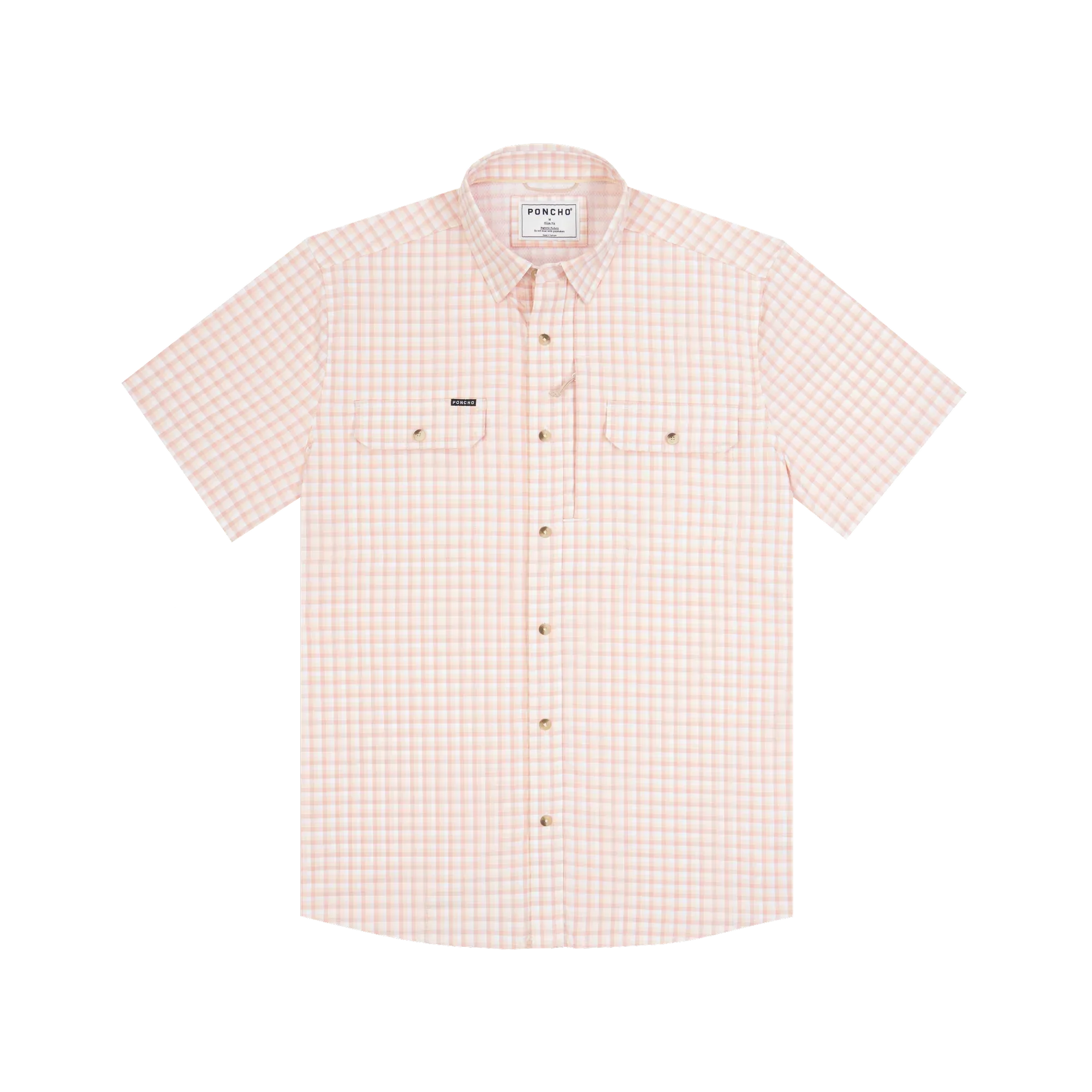 Men's Poncho "The Mud Bug" Short Sleeve Button Up Shirt