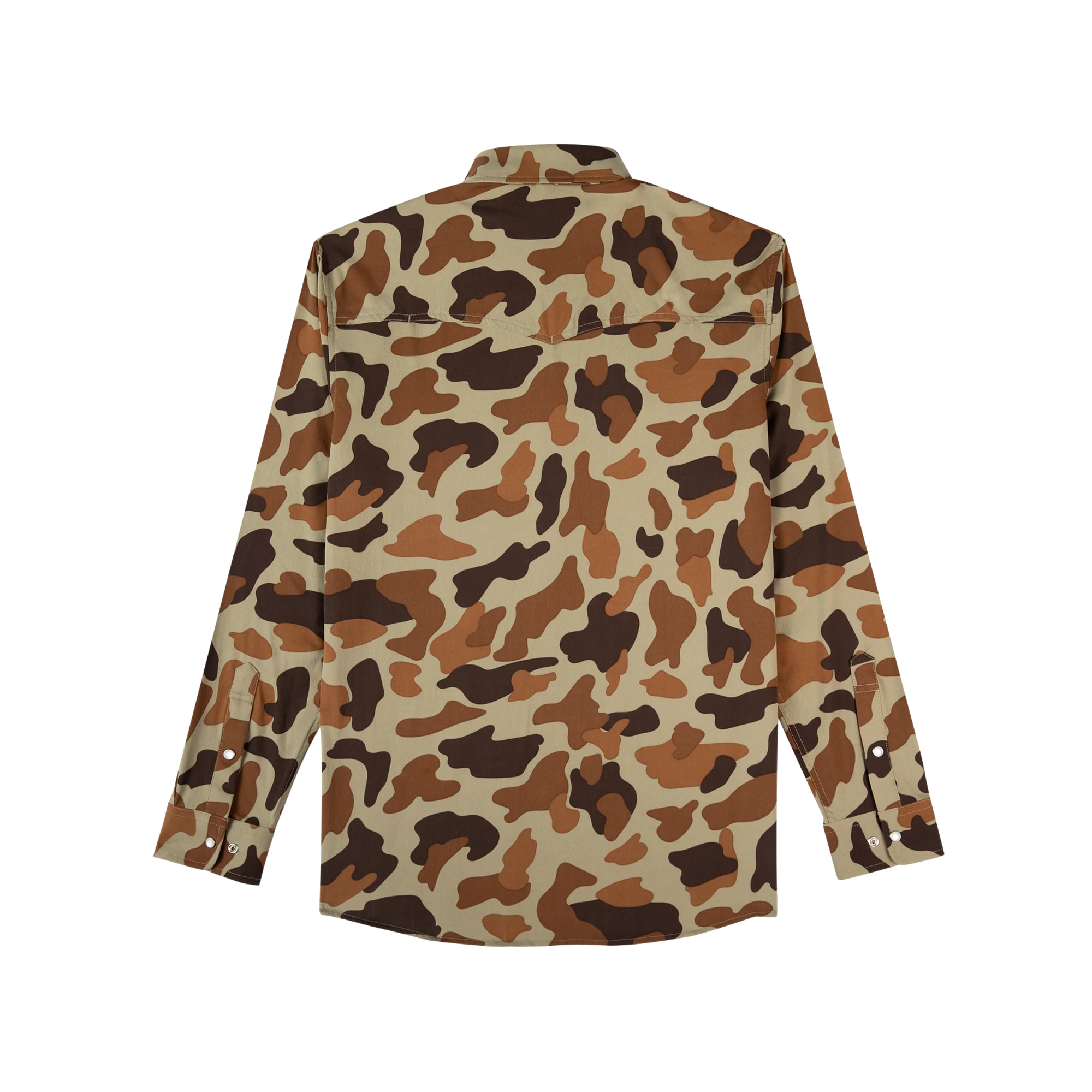 Men's Poncho "The White Wing" Long Sleeve Pearl Snap Shirt