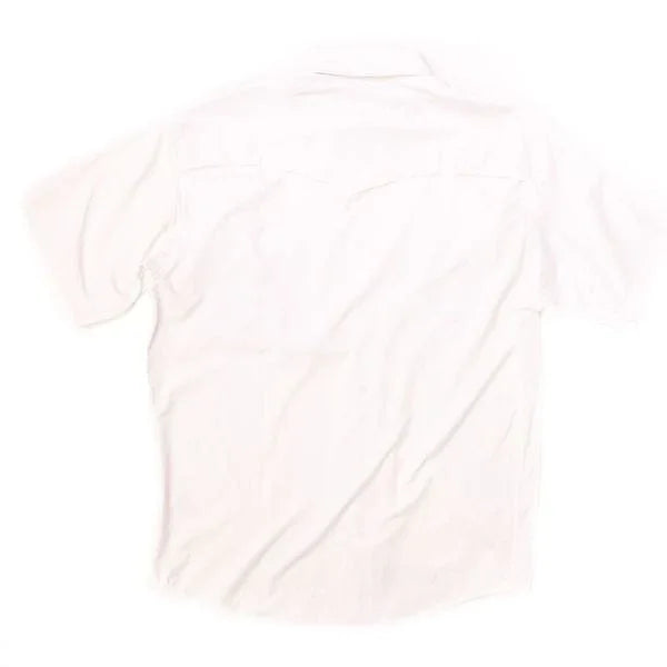 Men's Poncho White Pearl Snap Shirt Delrio-Wht - Crazy House Western Wear