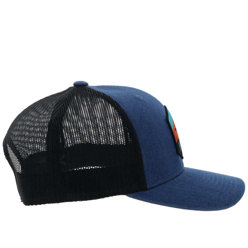 Men's "Punchy" Denim and Black Cap 5027T-DEBK - Crazy House Western Wear