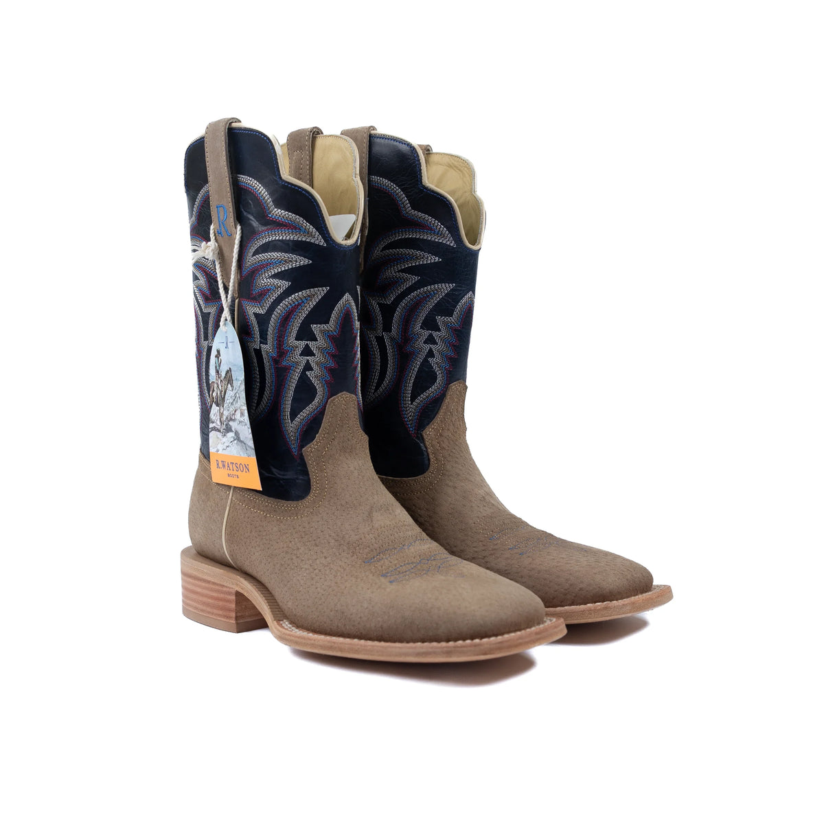 Men's R. Watson Boar Wide Square with 11″ Cowhide Top RW8604-2