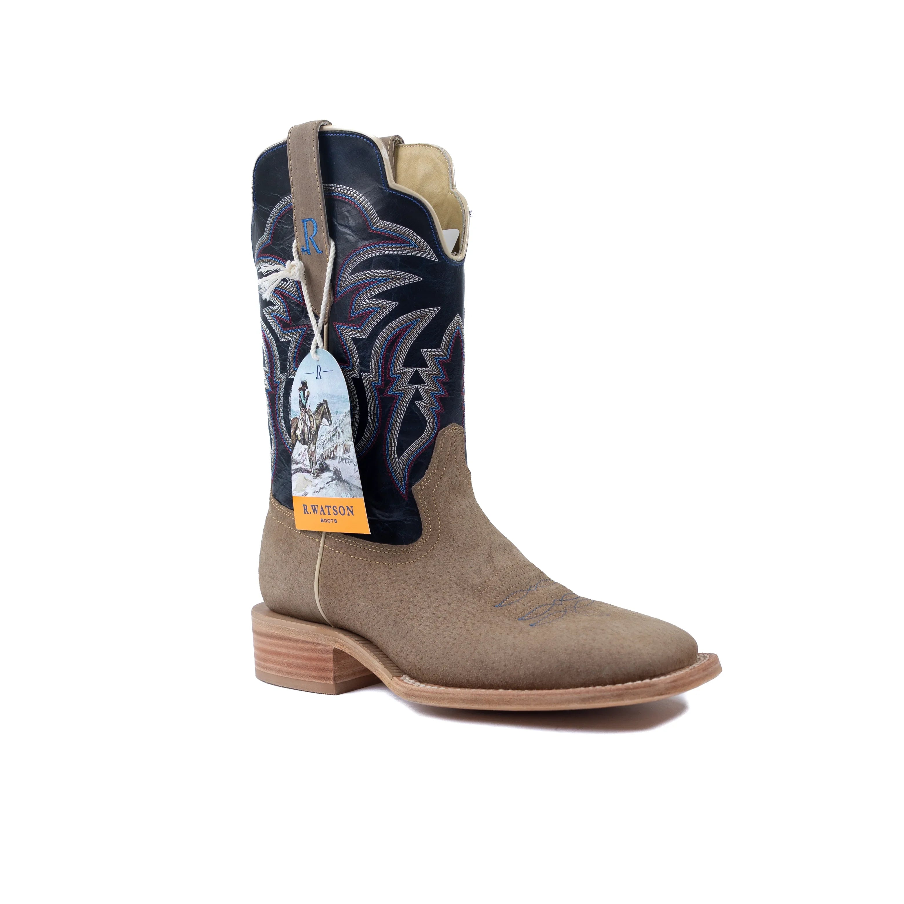 Men's R. Watson Boar Wide Square with 11″ Cowhide Top RW8604-2