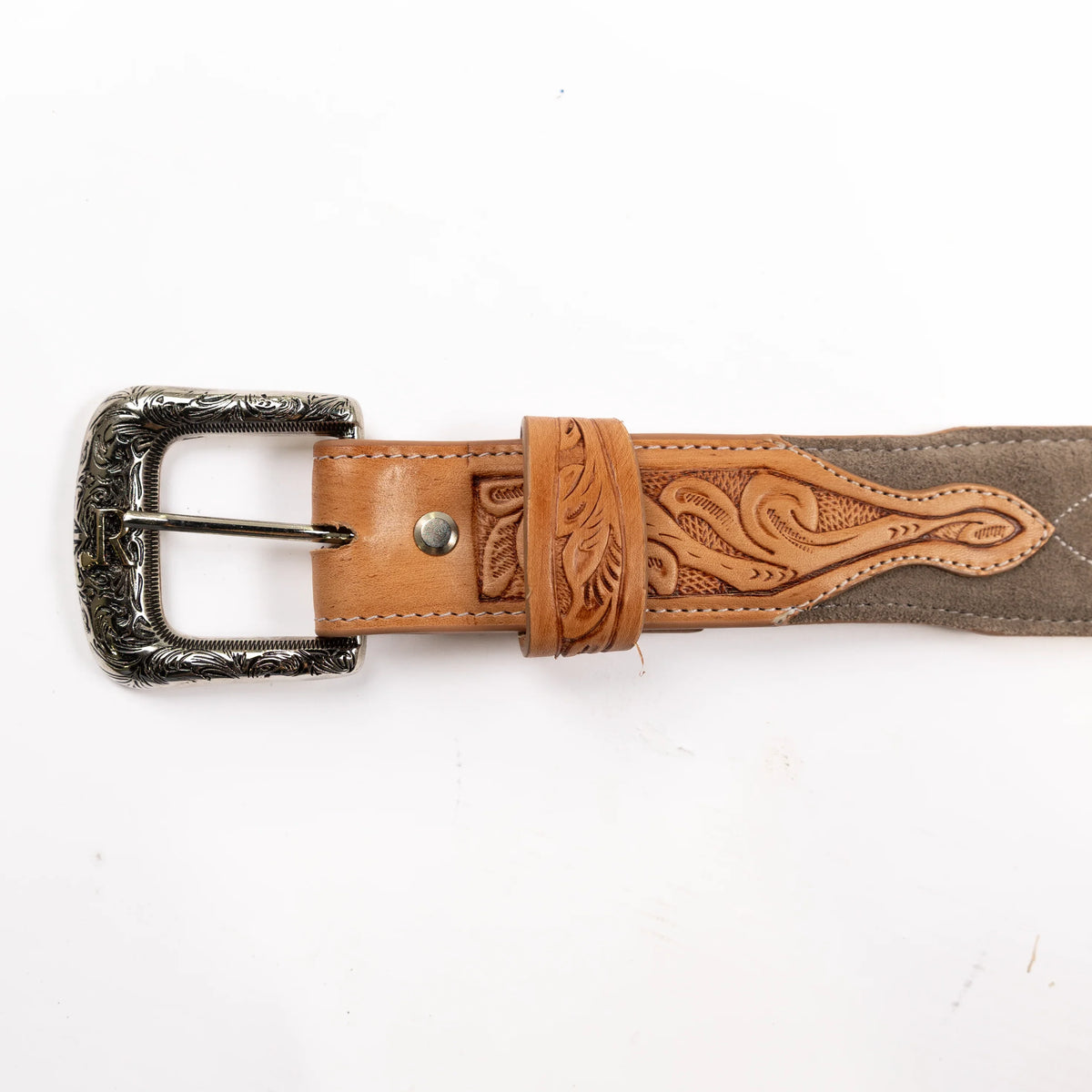 Men's R. Watson Charcoal Roughout Belt
