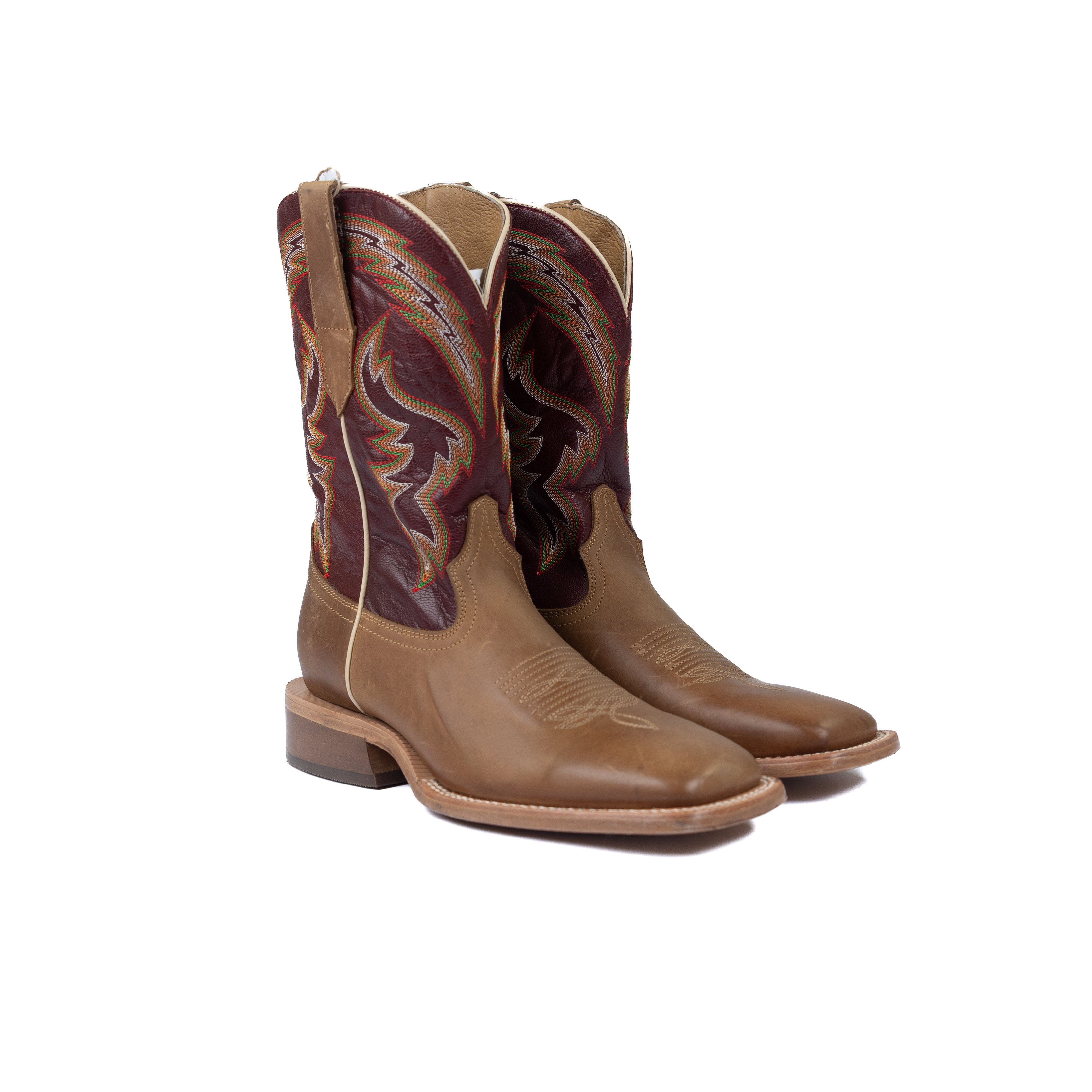 Men's R. Watson Ranch Sundial Brown Goat with 11" Burgundy Cowhide WR0008