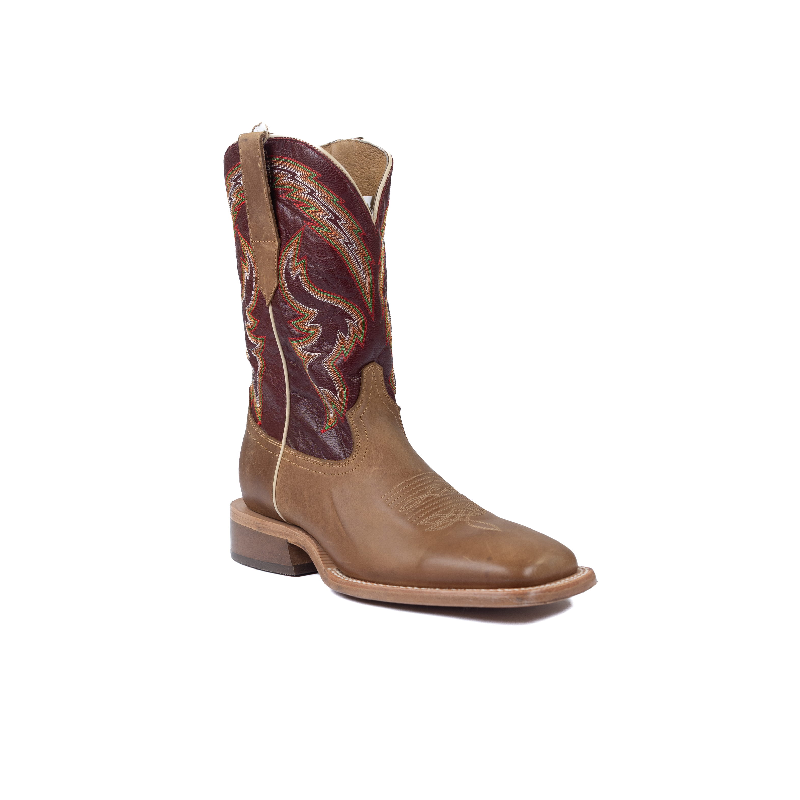 Men's R. Watson Ranch Sundial Brown Goat with 11" Burgundy Cowhide WR0008
