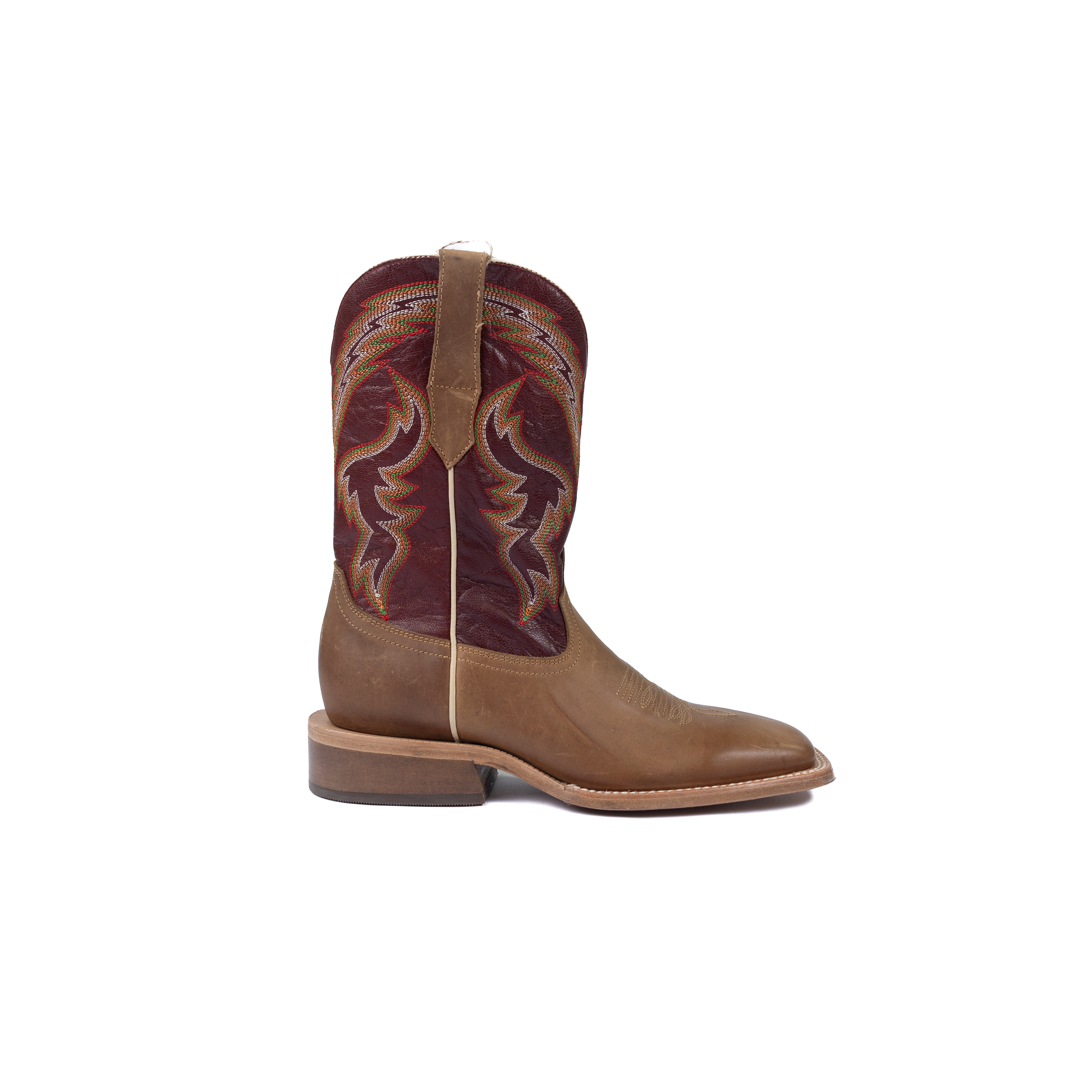Men's R. Watson Ranch Sundial Brown Goat with 11" Burgundy Cowhide WR0008