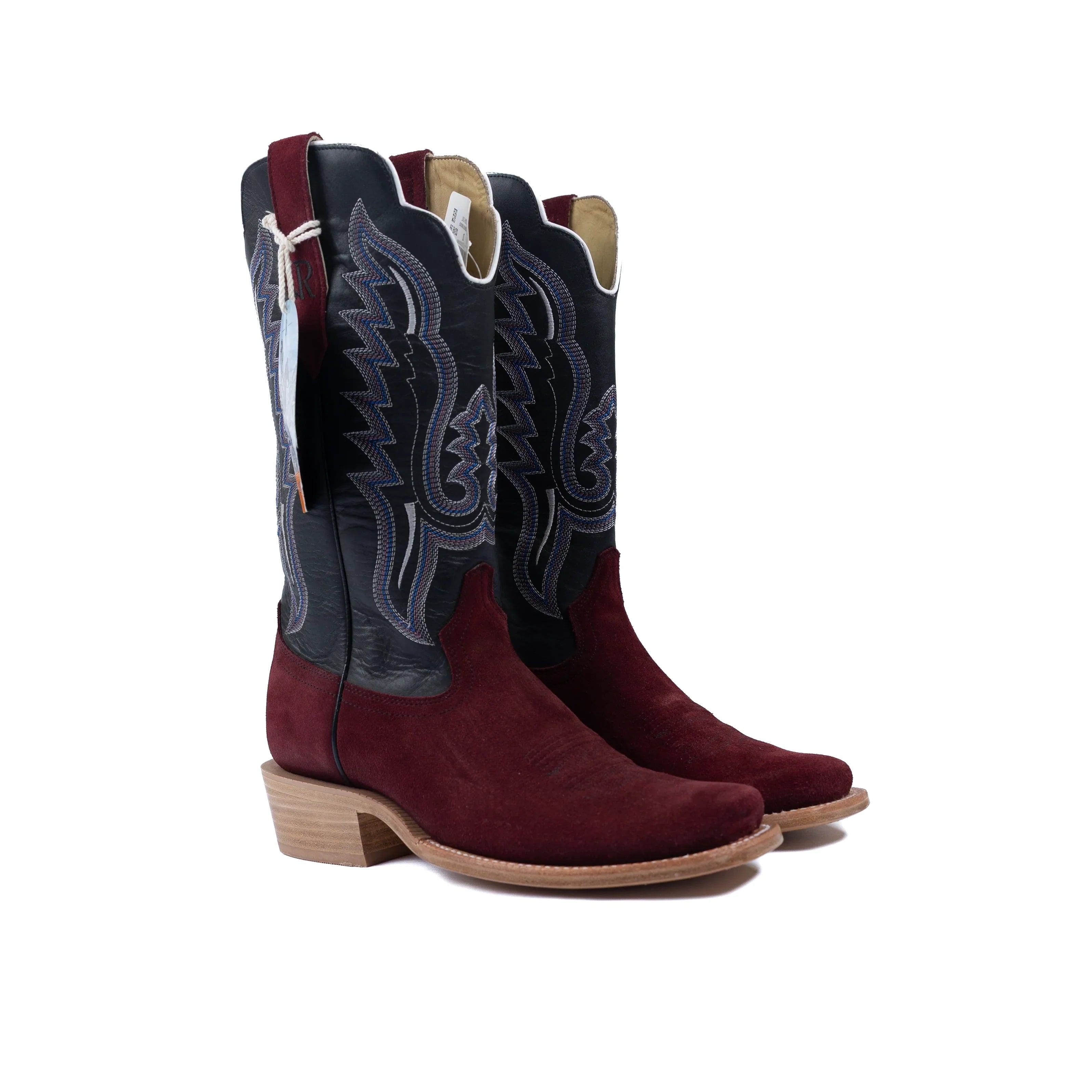 Men's R. Watson Roughout Narrow Square with 13″ Rhubarb Cowhide Top RW8211-1