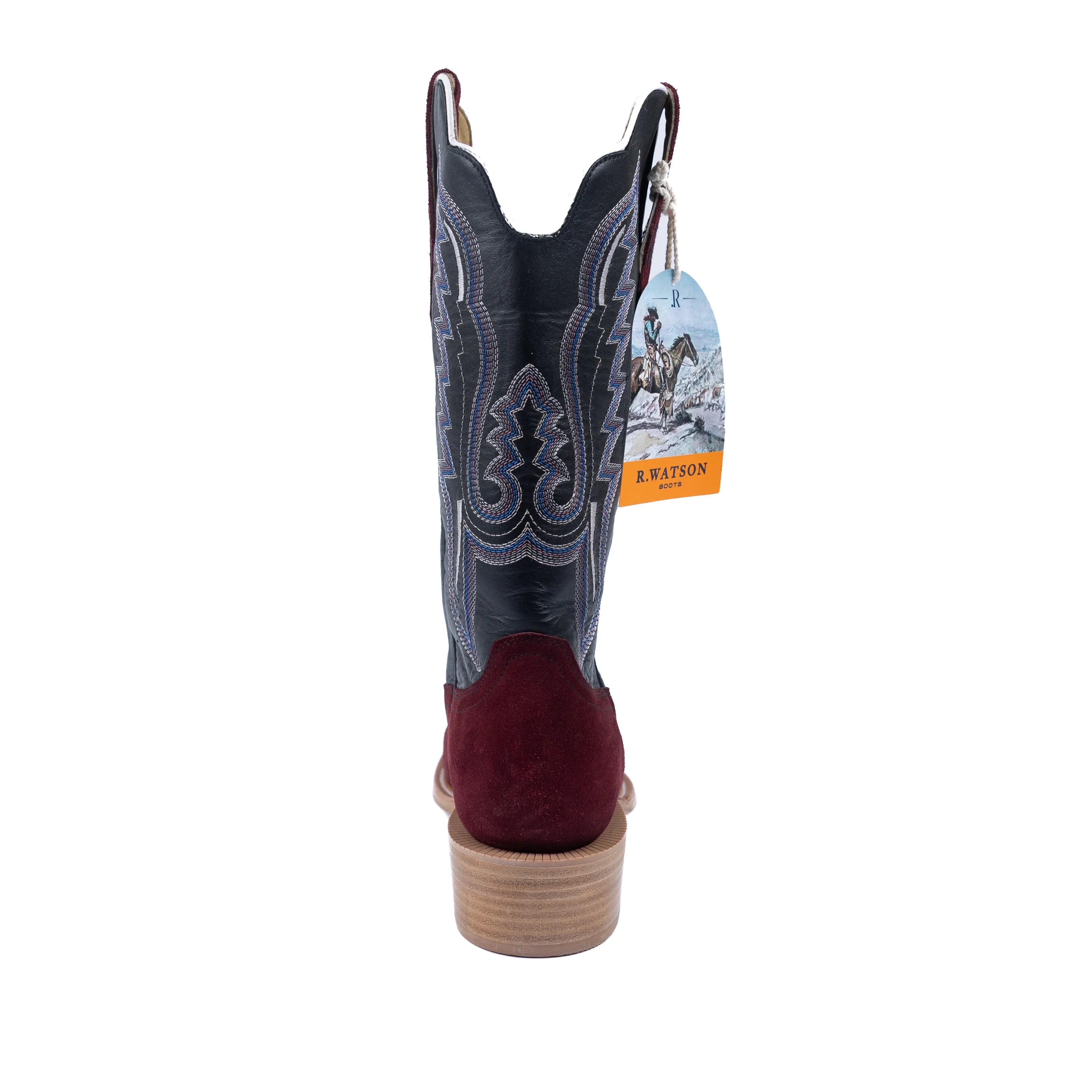 Men's R. Watson Roughout Narrow Square with 13″ Rhubarb Cowhide Top RW8211-1