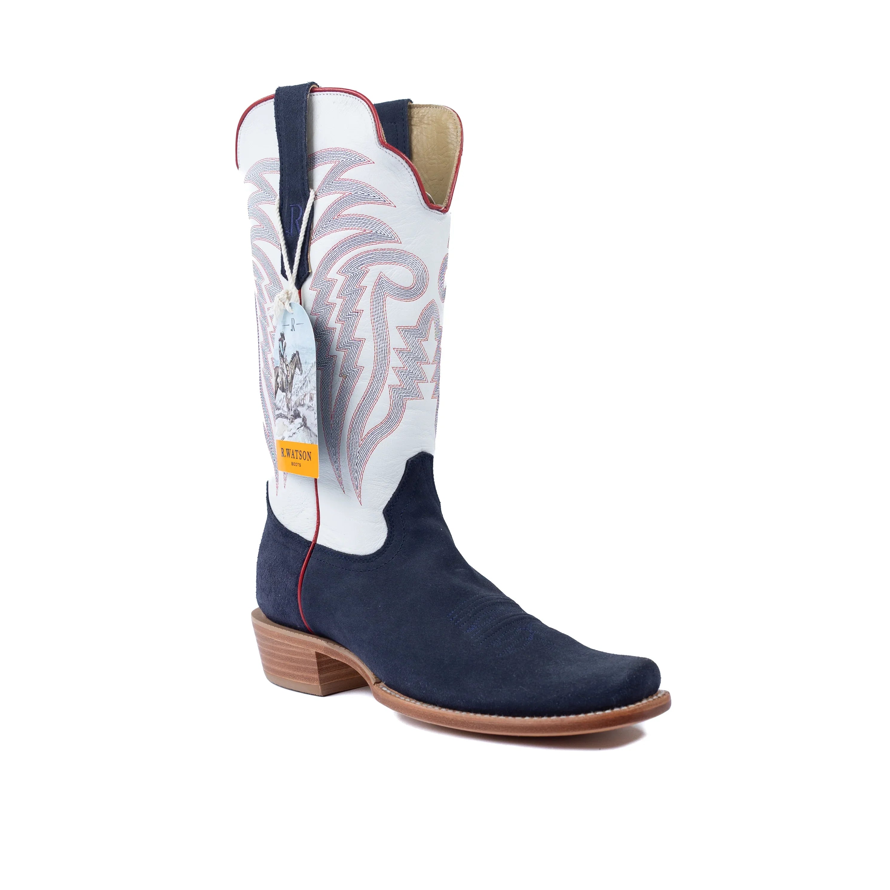 Men's R. Watson Roughout Narrow Square with 13″ Winter White Cowhide Top RW8202-1