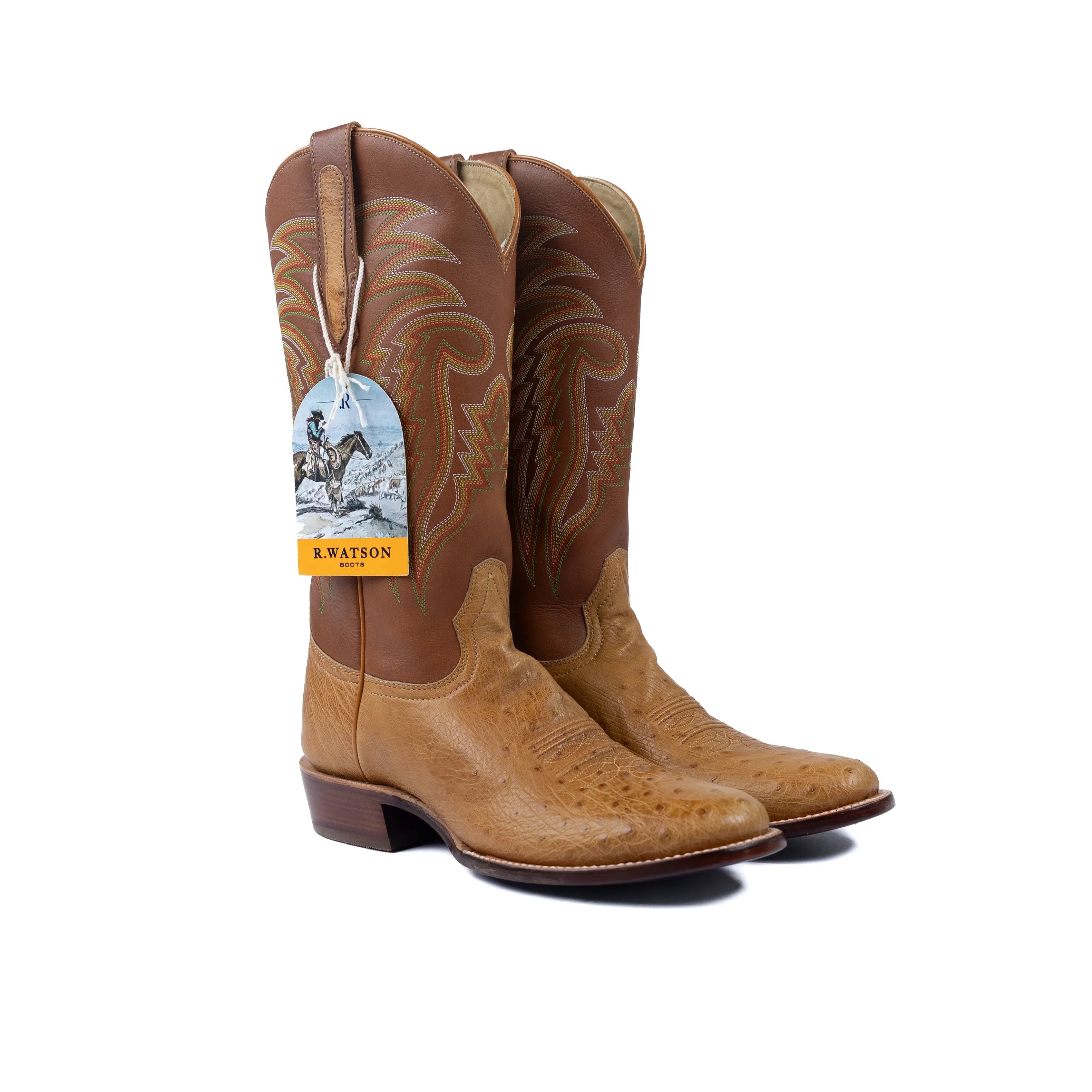 Men's R. Watson Smooth Ostrich Super Roper with 13″ Cowhide Top RW5533