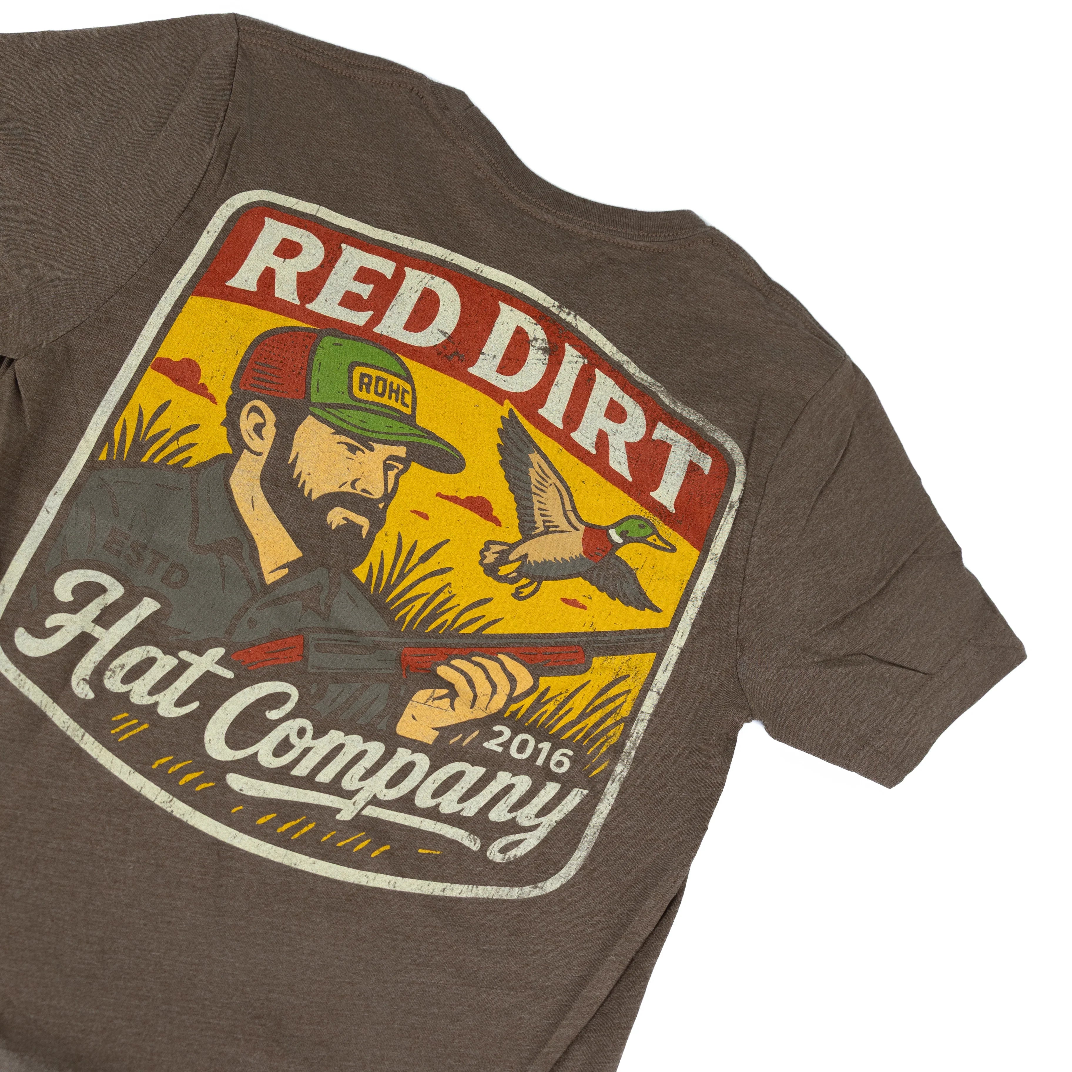 Men's Red Dirt Hat Co Birdshot Brown T-shirt RDHC-T-198