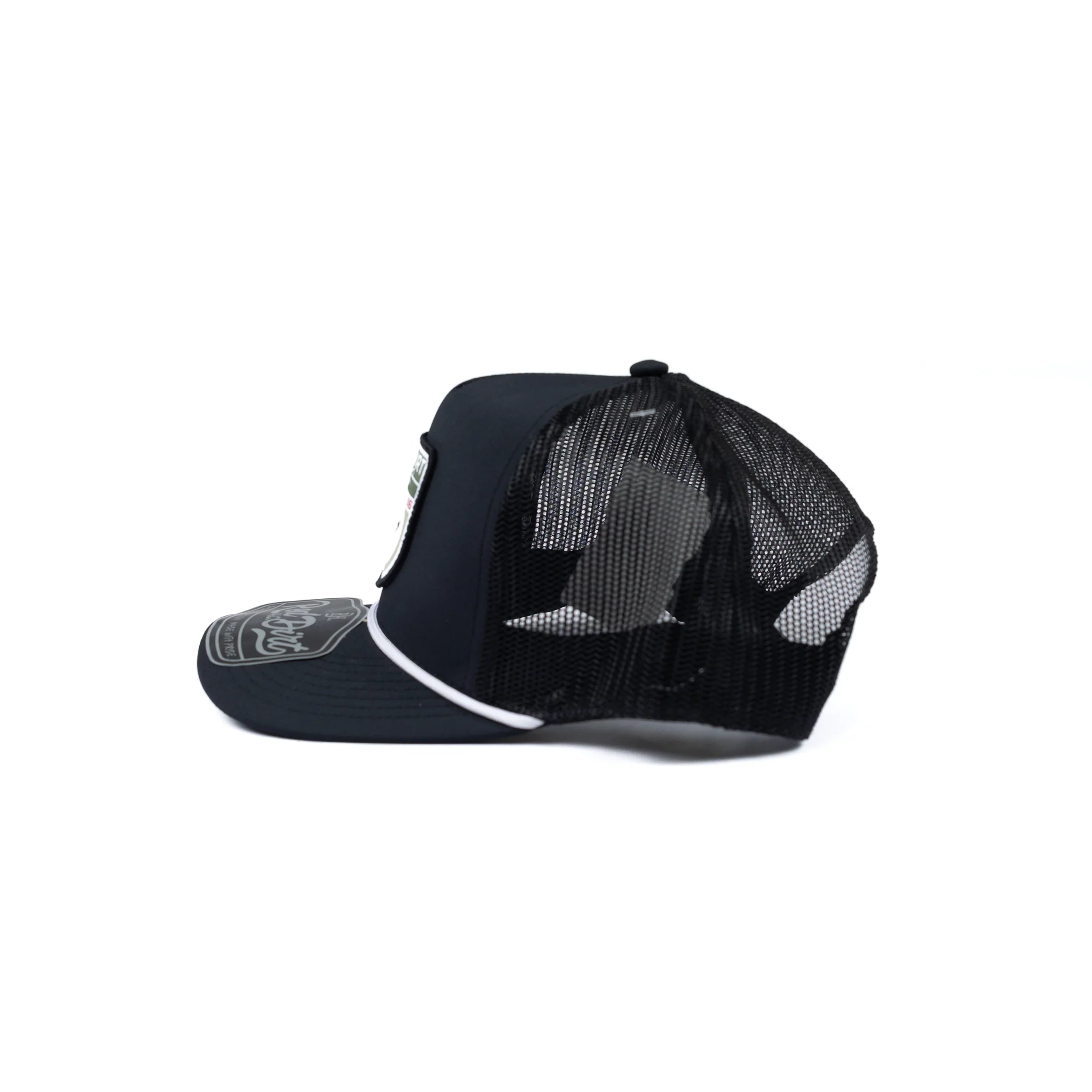 Men's Red Dirt Hat Co Black Cap with Trophy Buck Patch RDHC-623