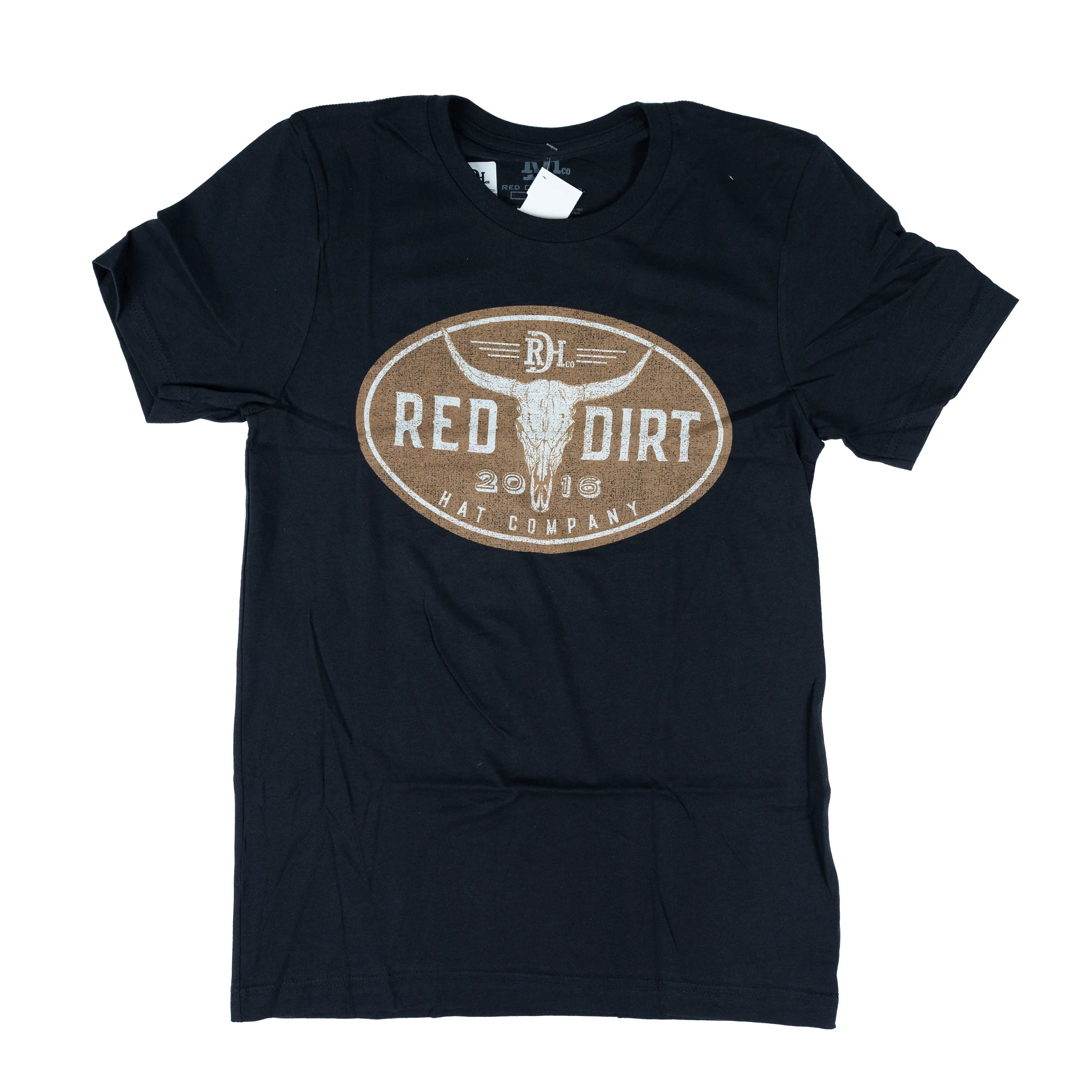 Men's Red Dirt Hat Co Black Steer Clear T-shirt