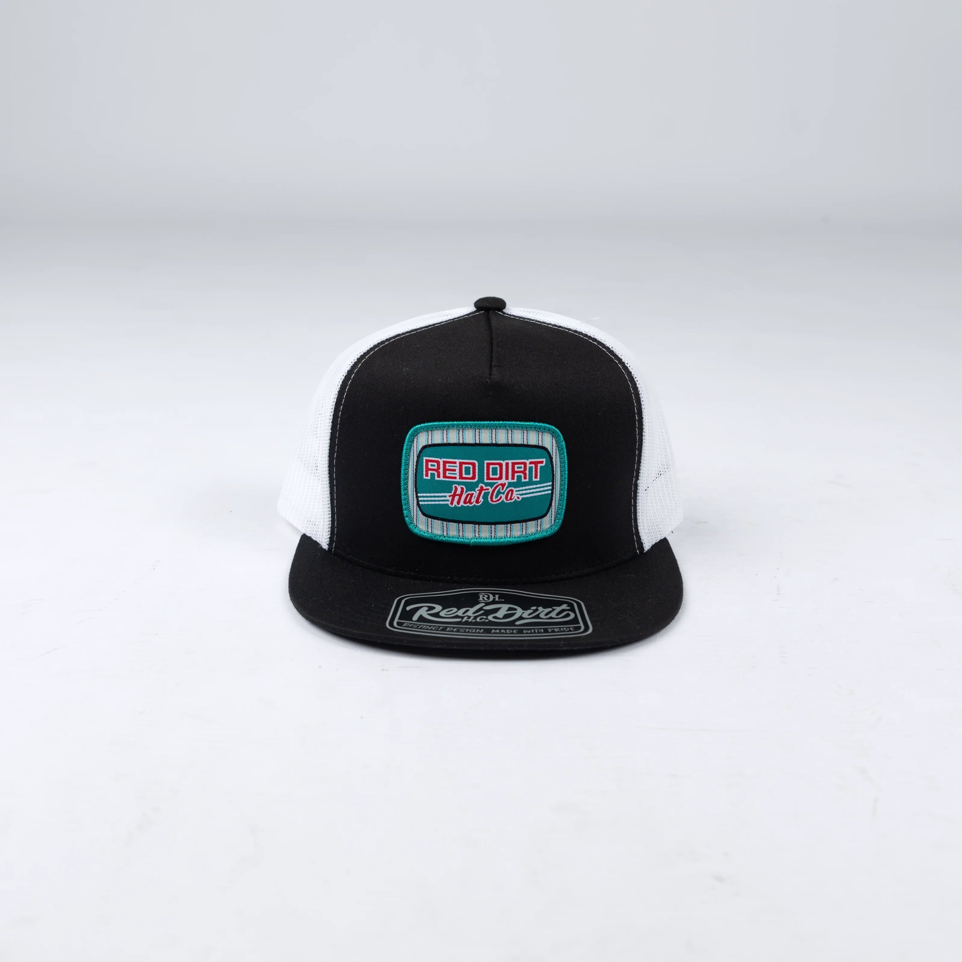 Men's Red Dirt Hat Co Black/White Peppermint Patty Snapback RDHC-626