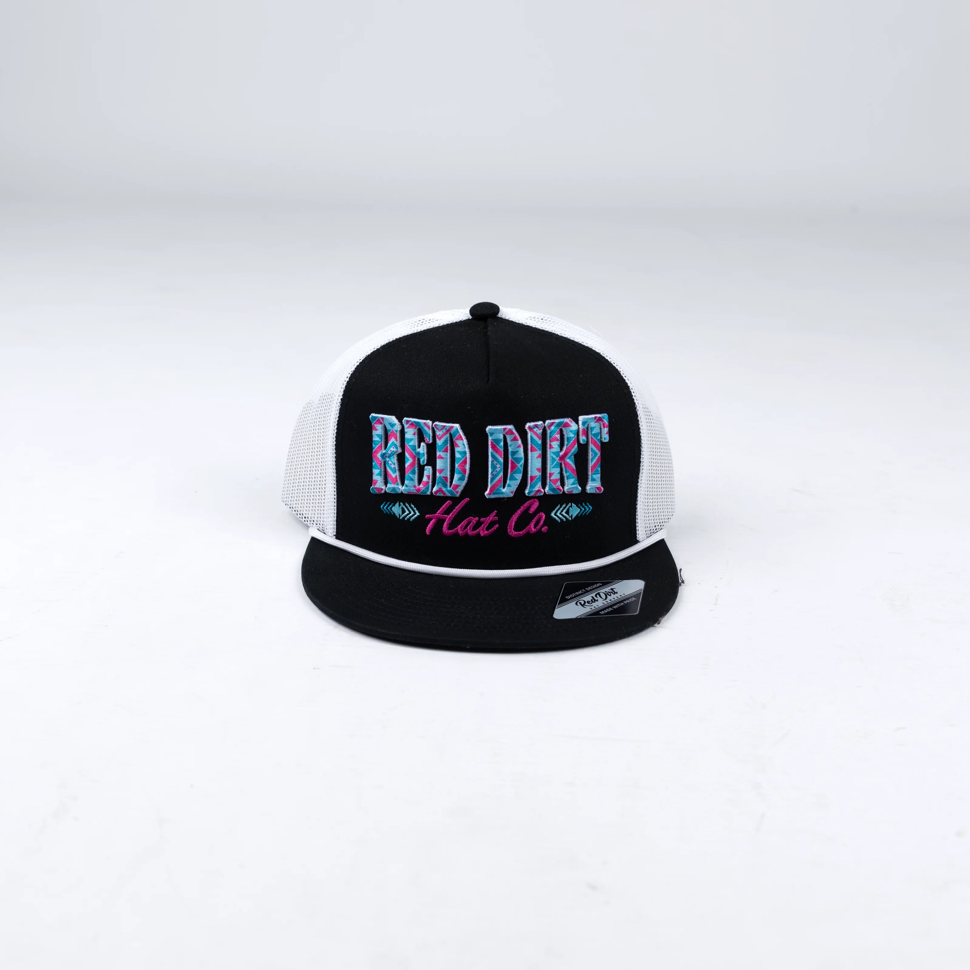Men's Red Dirt Hat Co Black/White Straight Shooter Cap RDHC-561
