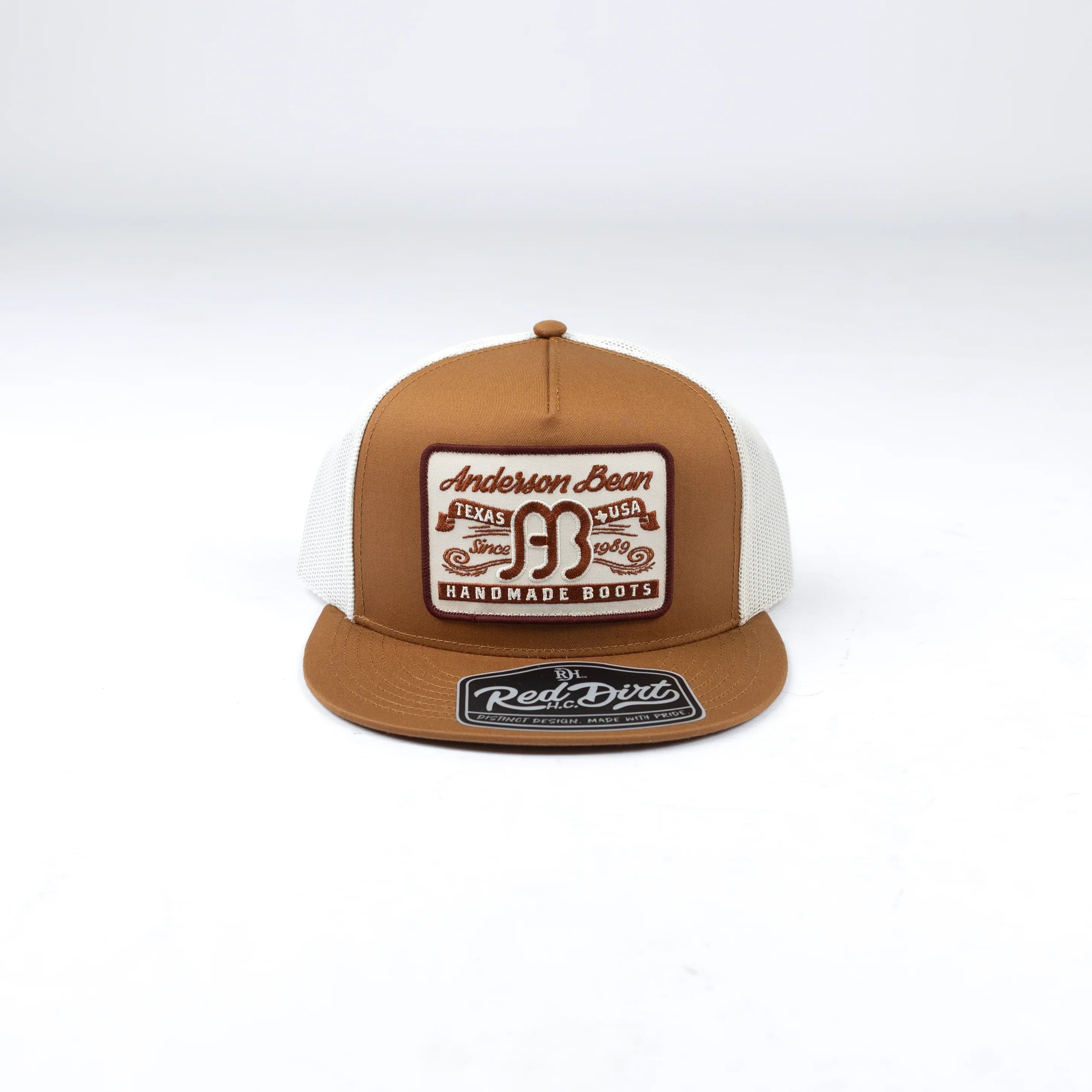 Men's Red Dirt Hat Co Caramel/White Anderson Bean Cap RDHC-586