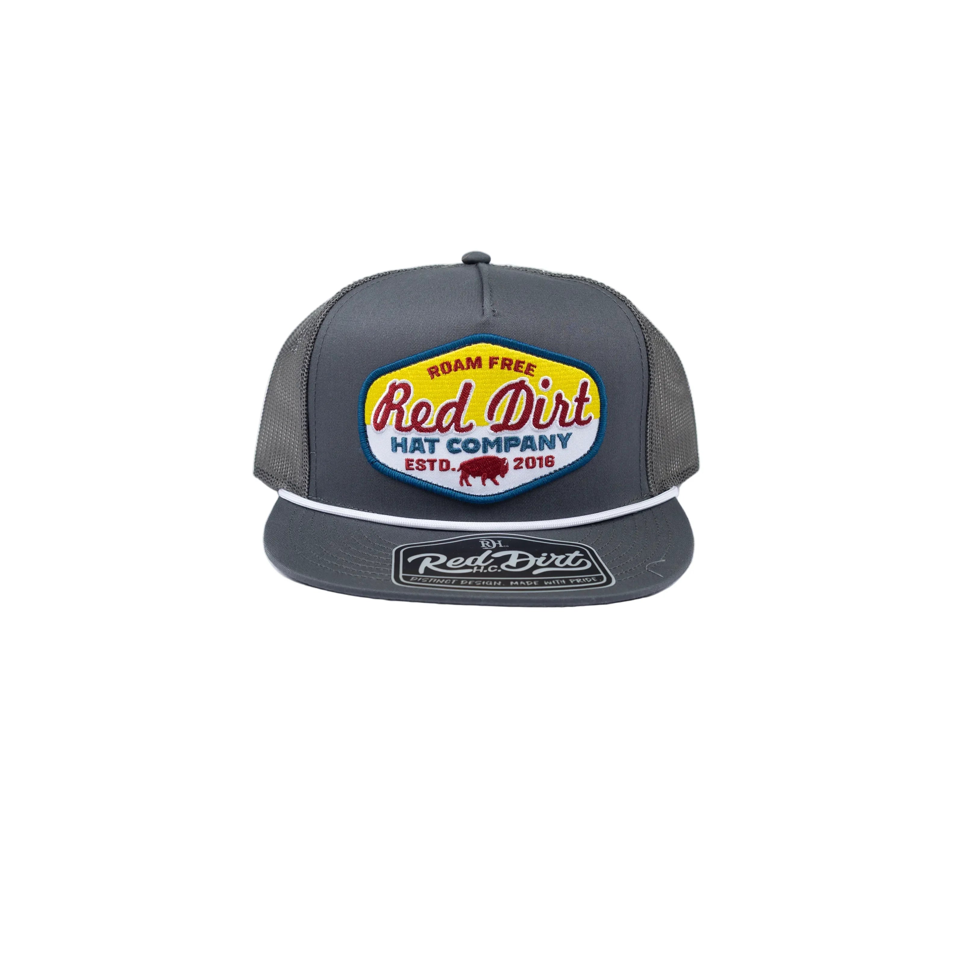 Men's Red Dirt Hat Co Charcoal "Old Timer" Snapback RDHC-554