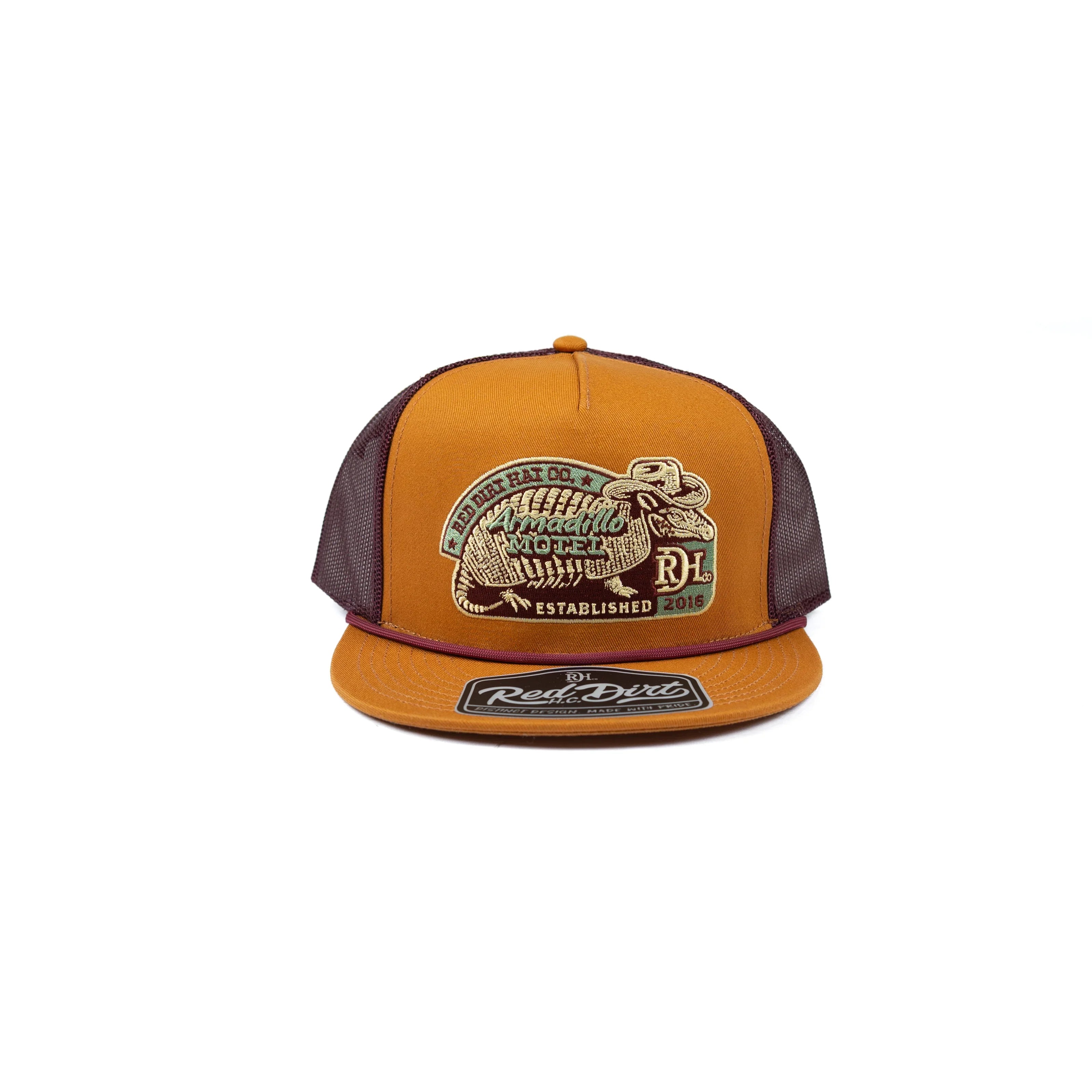 Men's Red Dirt Hat Co Orange/Maroon Dill Motel Snapback RDHC-553
