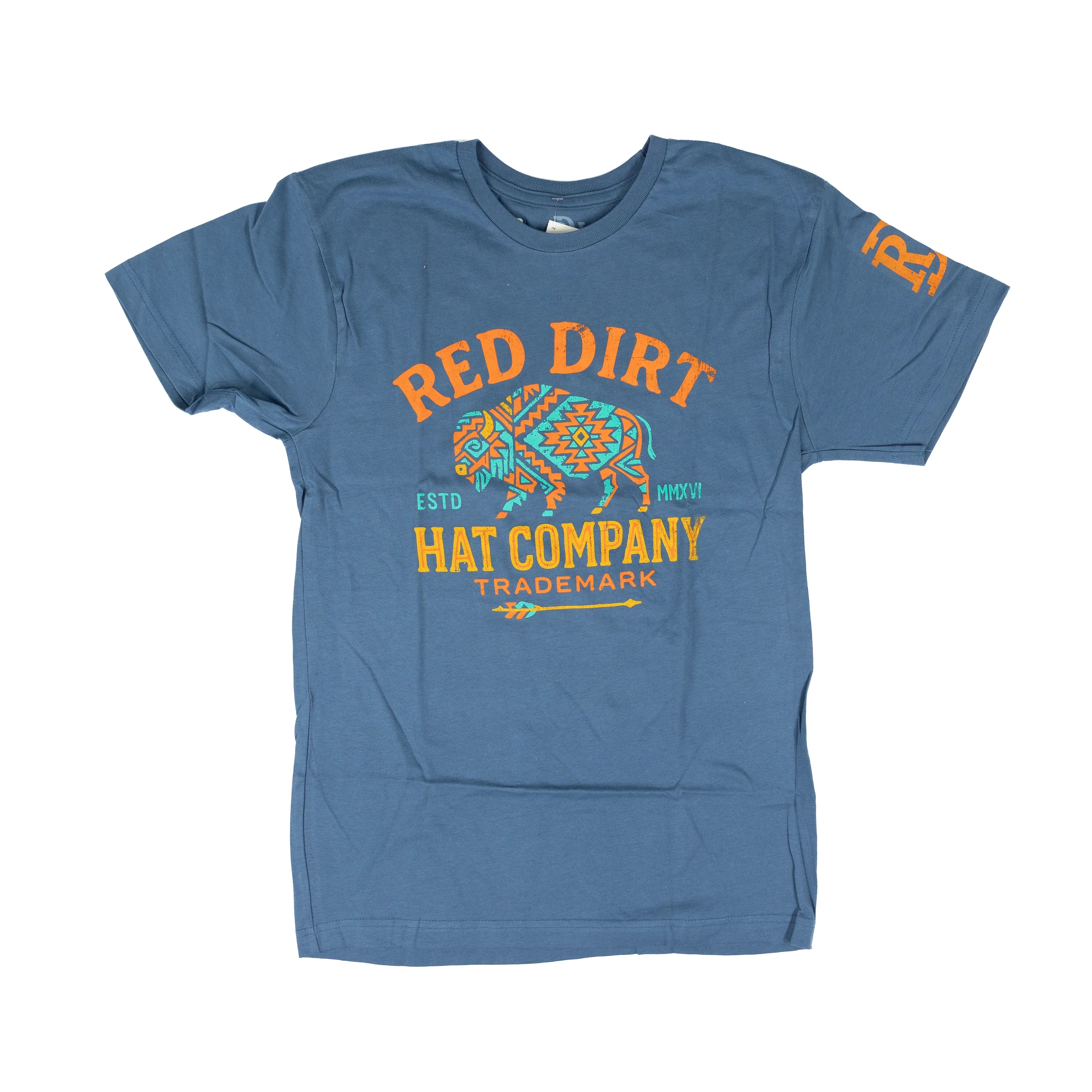 Men's Red Dirt Hat Co Sunset Roamer Blue T-shirt