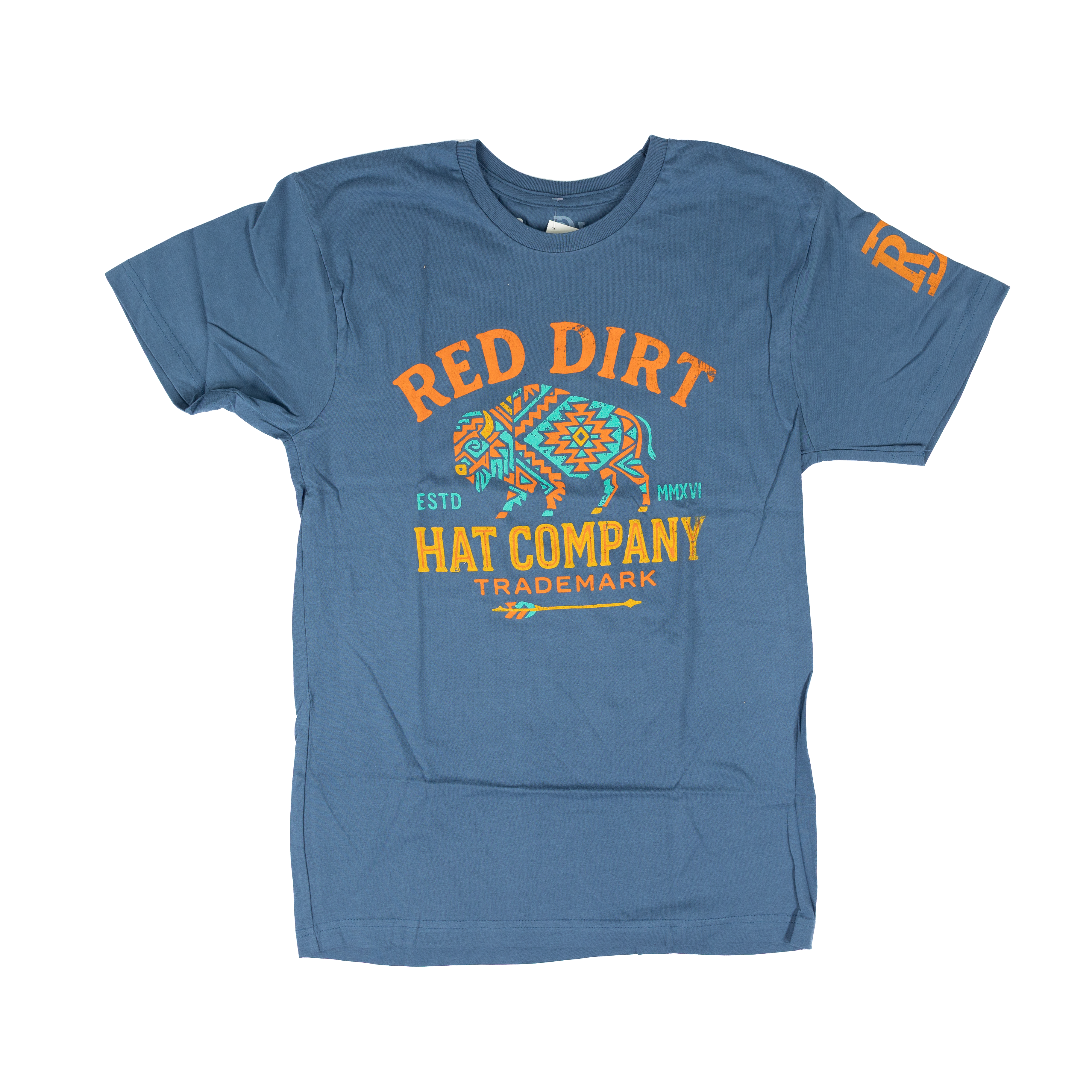 Men's Red Dirt Hat Co Sunset Roamer Blue T-shirt