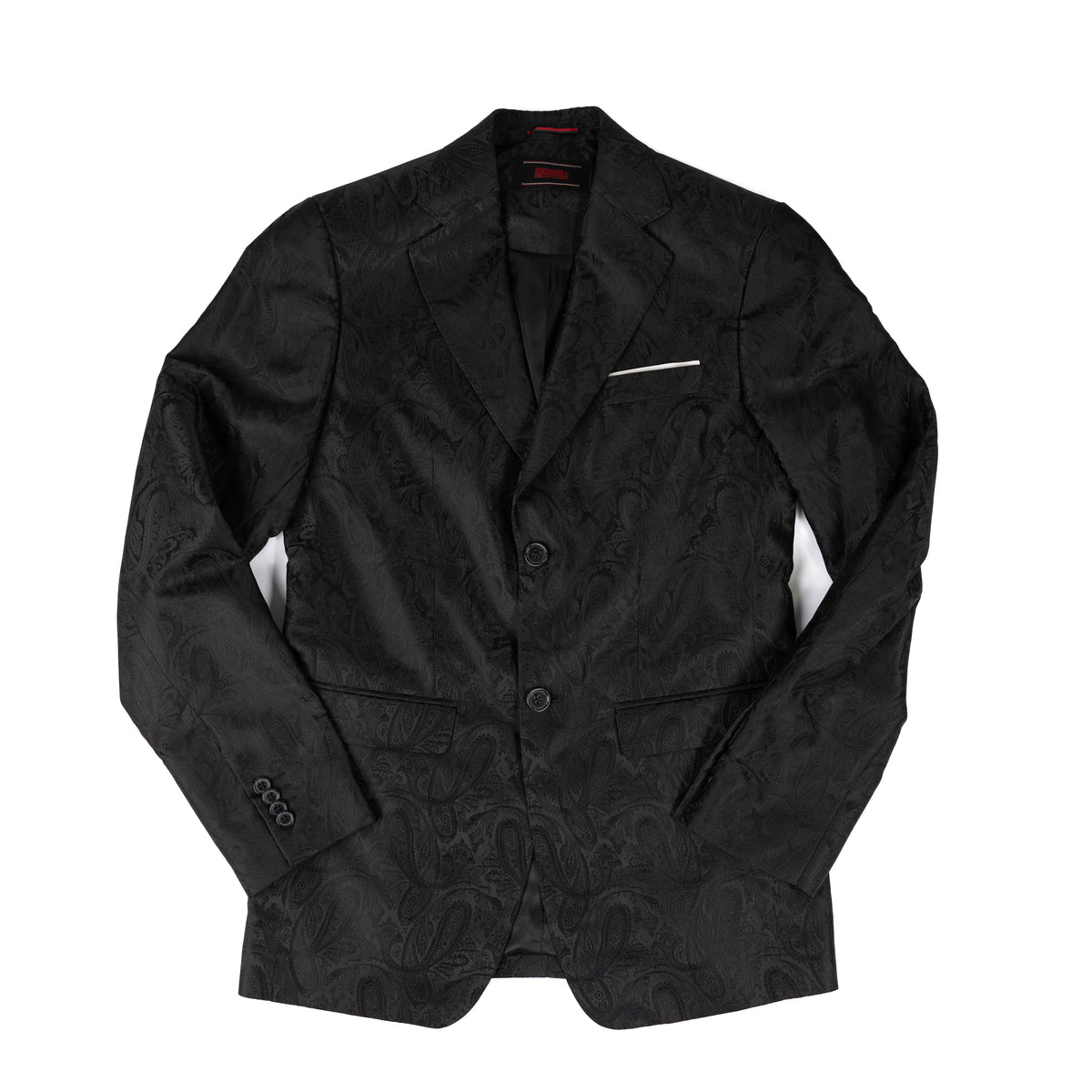 Men's Rock and Roll Black Paisley Sports Coat BM96C07478