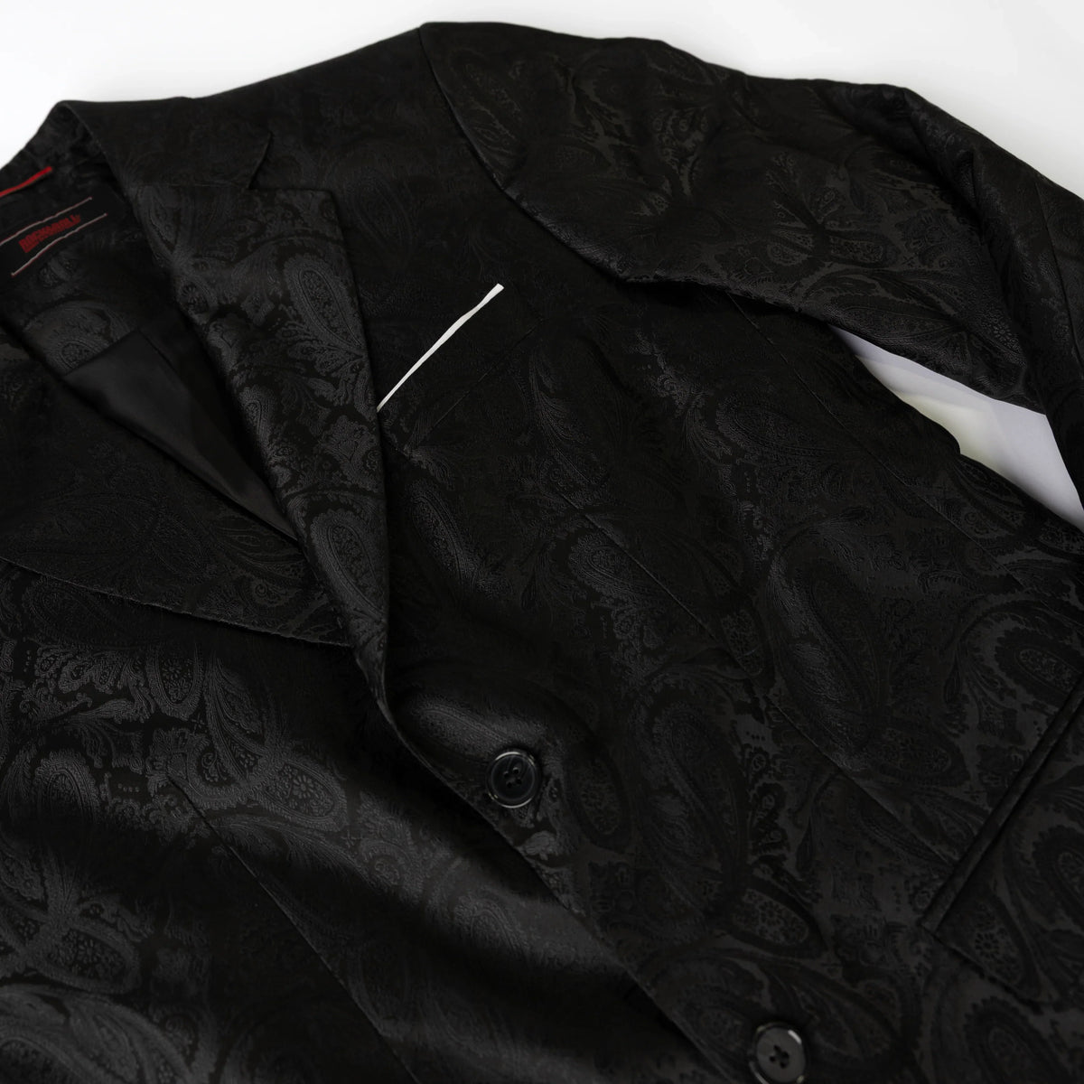 Men's Rock and Roll Black Paisley Sports Coat BM96C07478