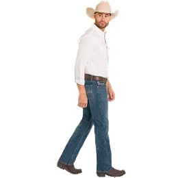 Men's Rock and Roll Denim Flat Seam Embroidered Revolver BM1RD08024