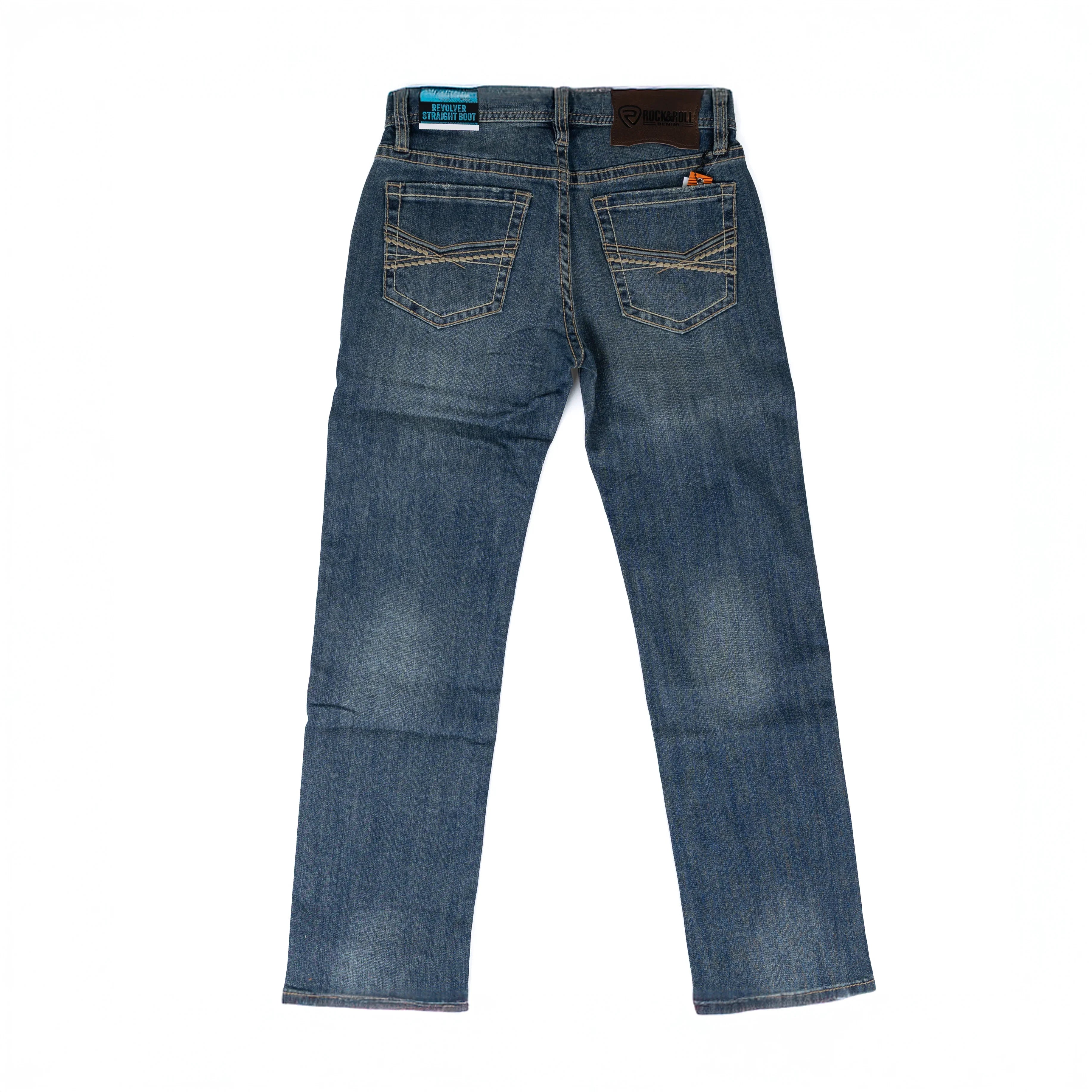 Men's Rock and Roll Denim Revolver Straight Jeans BM1RD08589