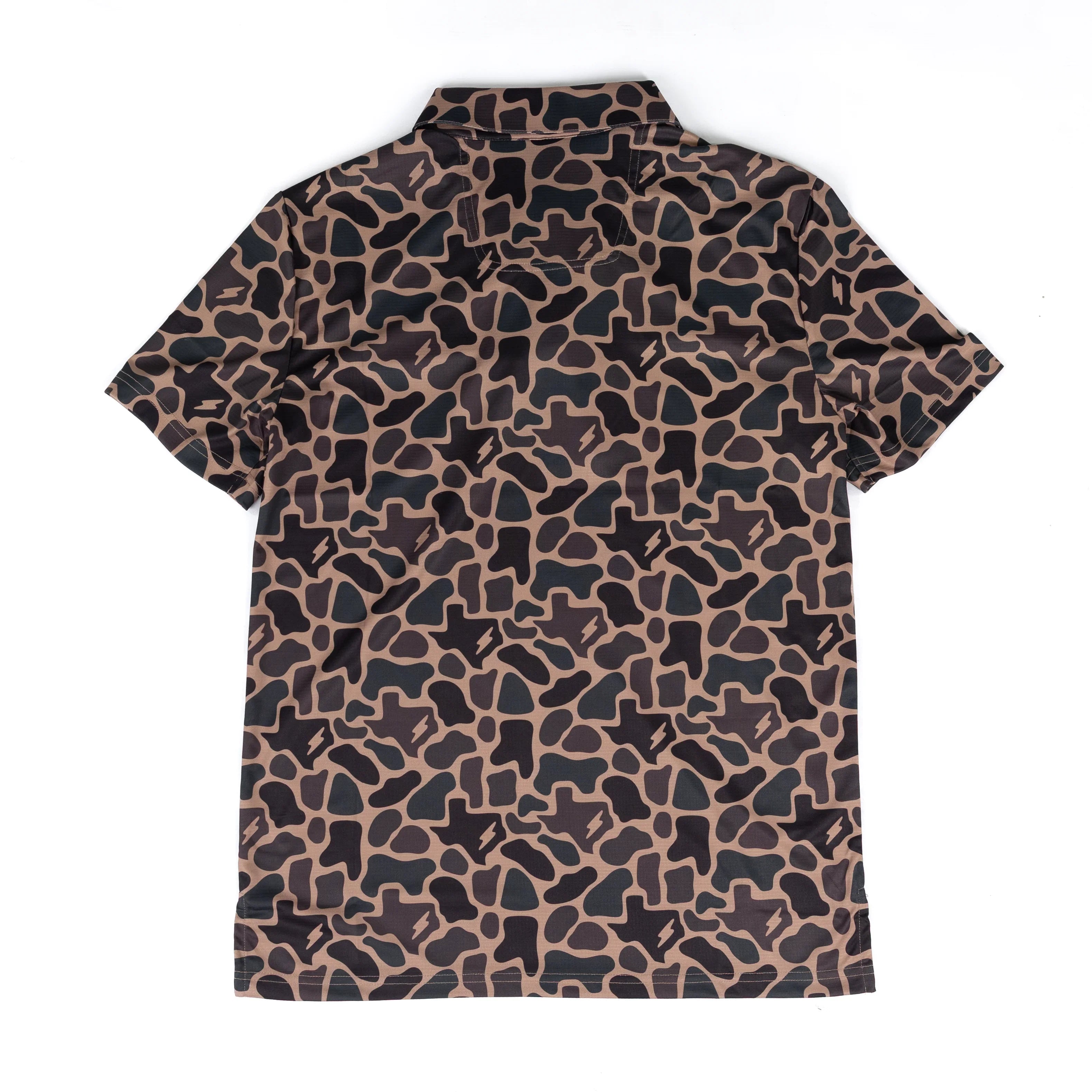 Men's Rock and Roll Denim X Koe Short Sleeve Tan Polo BM51T09166