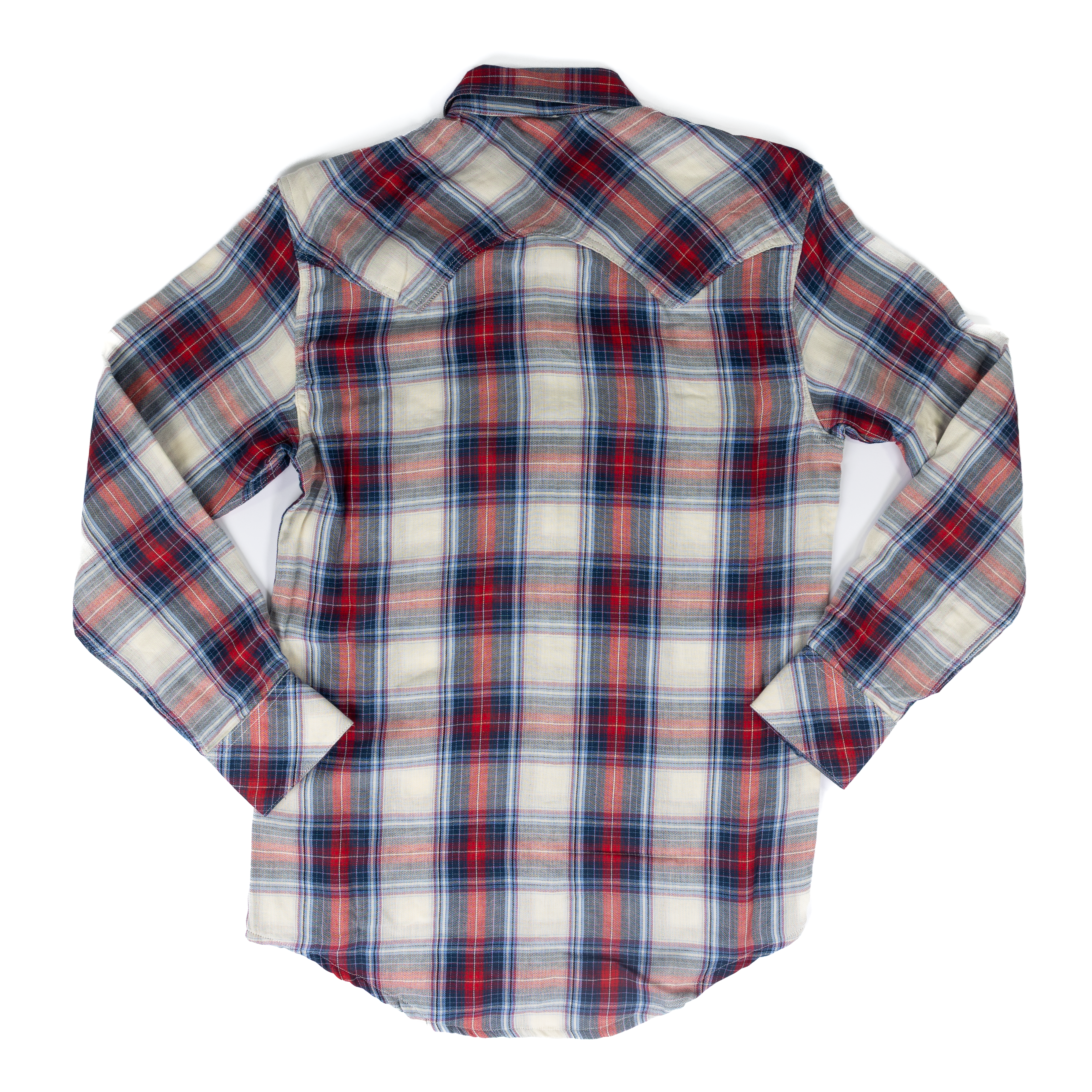 Men's Rock and Roll Plaid Long Sleeve Snap Shirt BMN2S07660