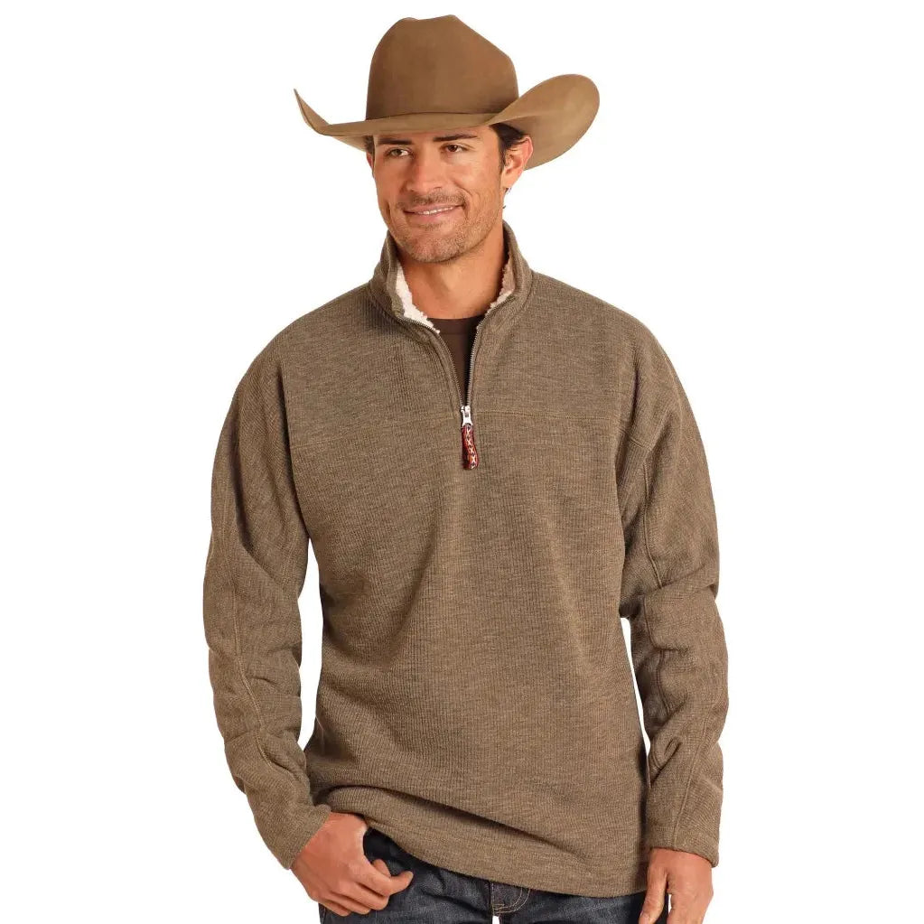 Men's Rock and Roll Quarter Zip with Berber DM91C04083