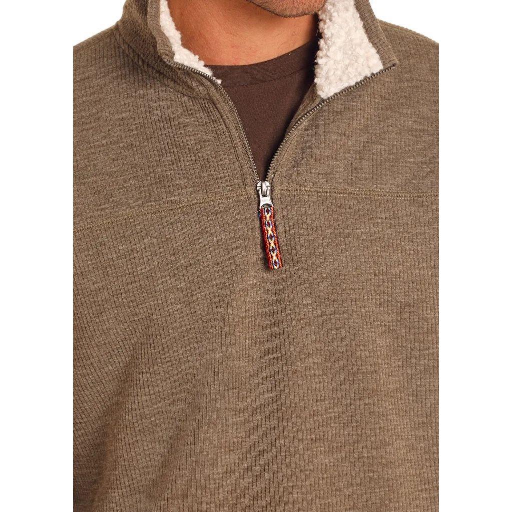 Men's Rock and Roll Quarter Zip with Berber DM91C04083