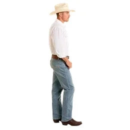 Men's Rock & Roll Two Tone Emb Alpha Jeans BMHBD06692 - Crazy House Western Wear