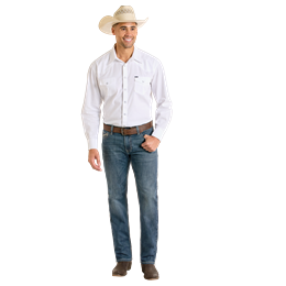Men's Rock & Roll Two Tone Revolver Straight Jeans BM1RD06702 - Crazy House Western Wear