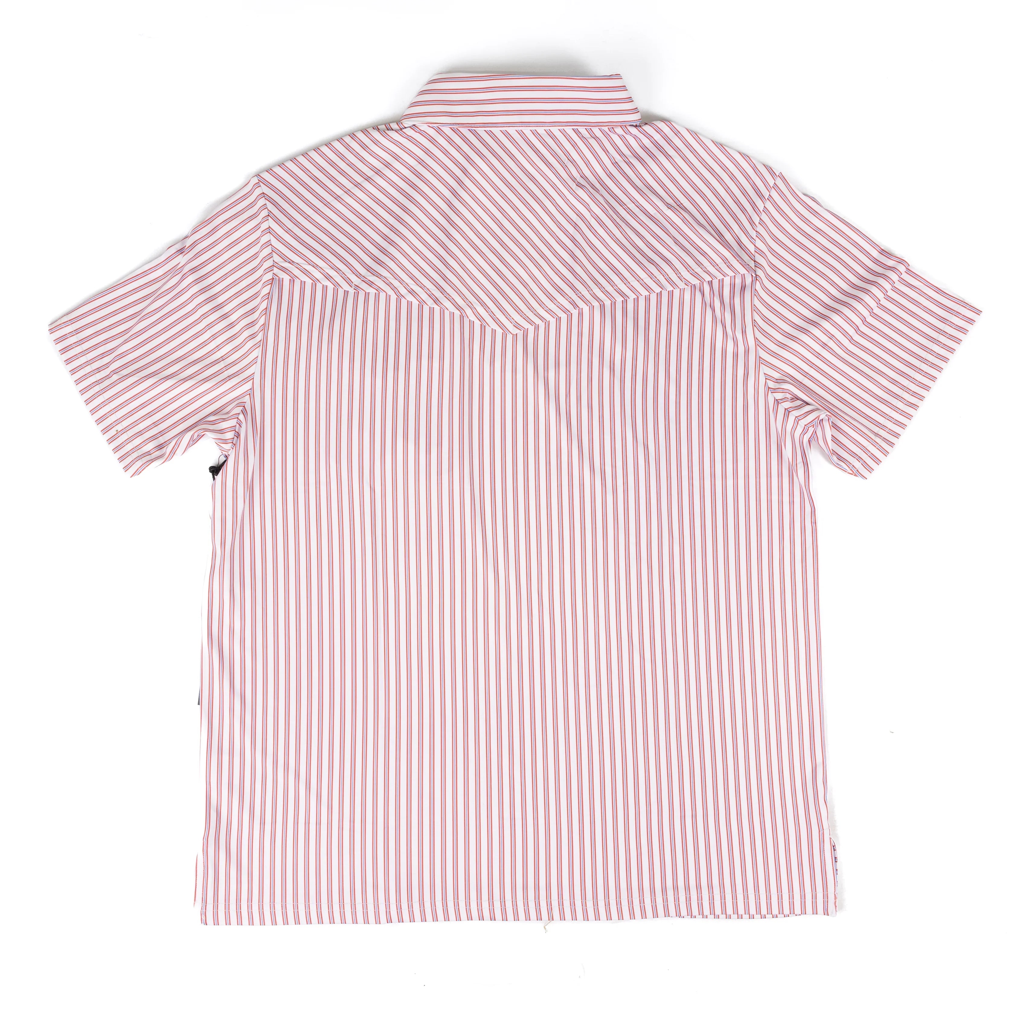 Men's Rock and Roll Western Striped White Polo Shirt BM51T09060