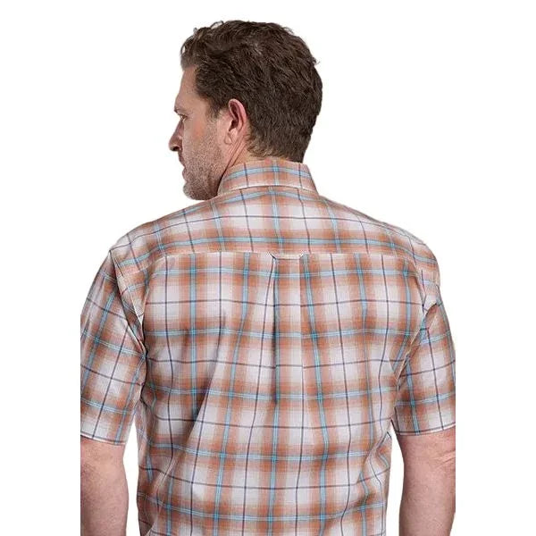 Men's Roper Short Sleeve Rust Saltillo Plaid Button Down Shirt 03-002-0379-3020